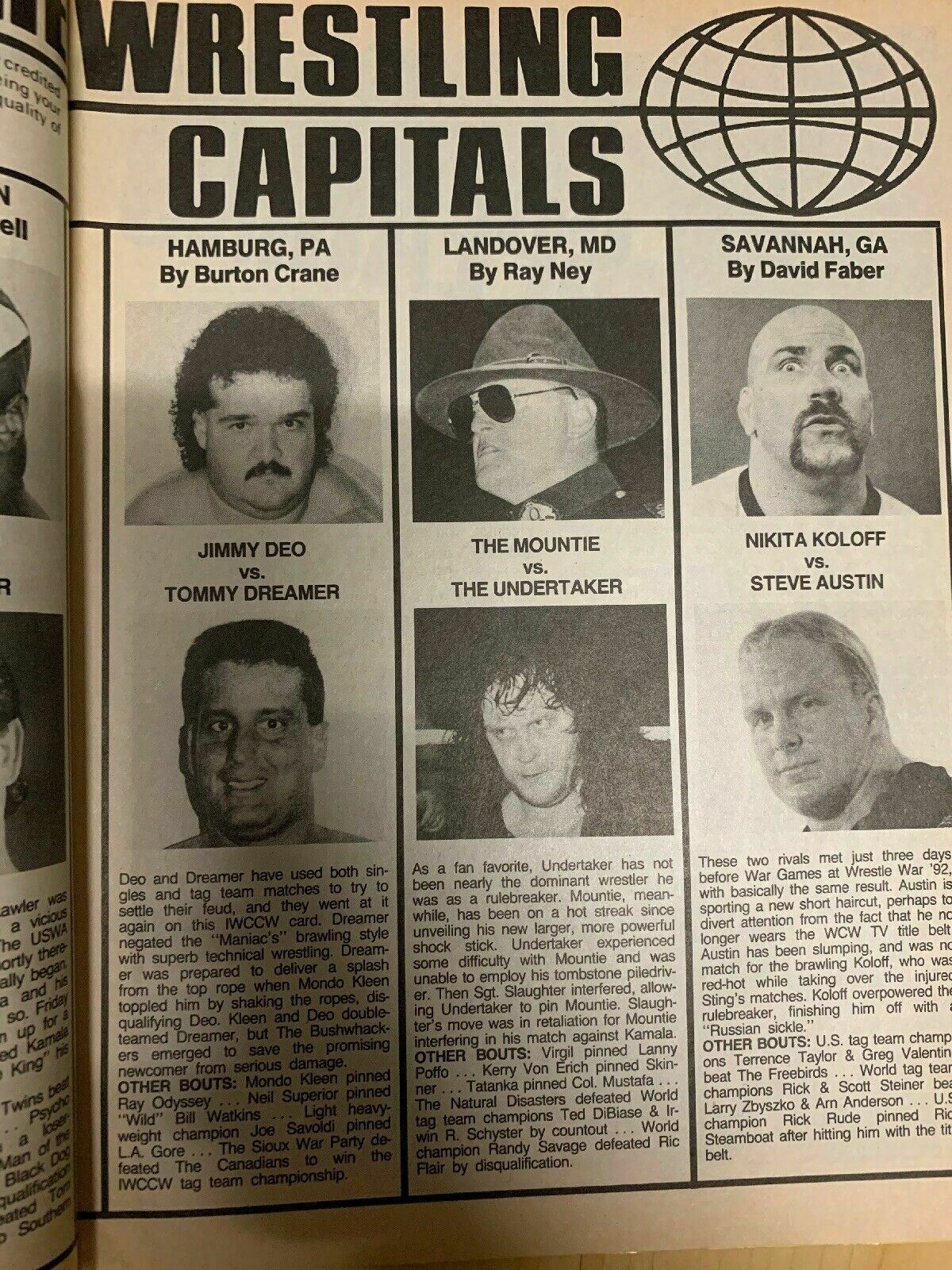 Inside Wrestling Magazine September 1992 Hulk Hogan