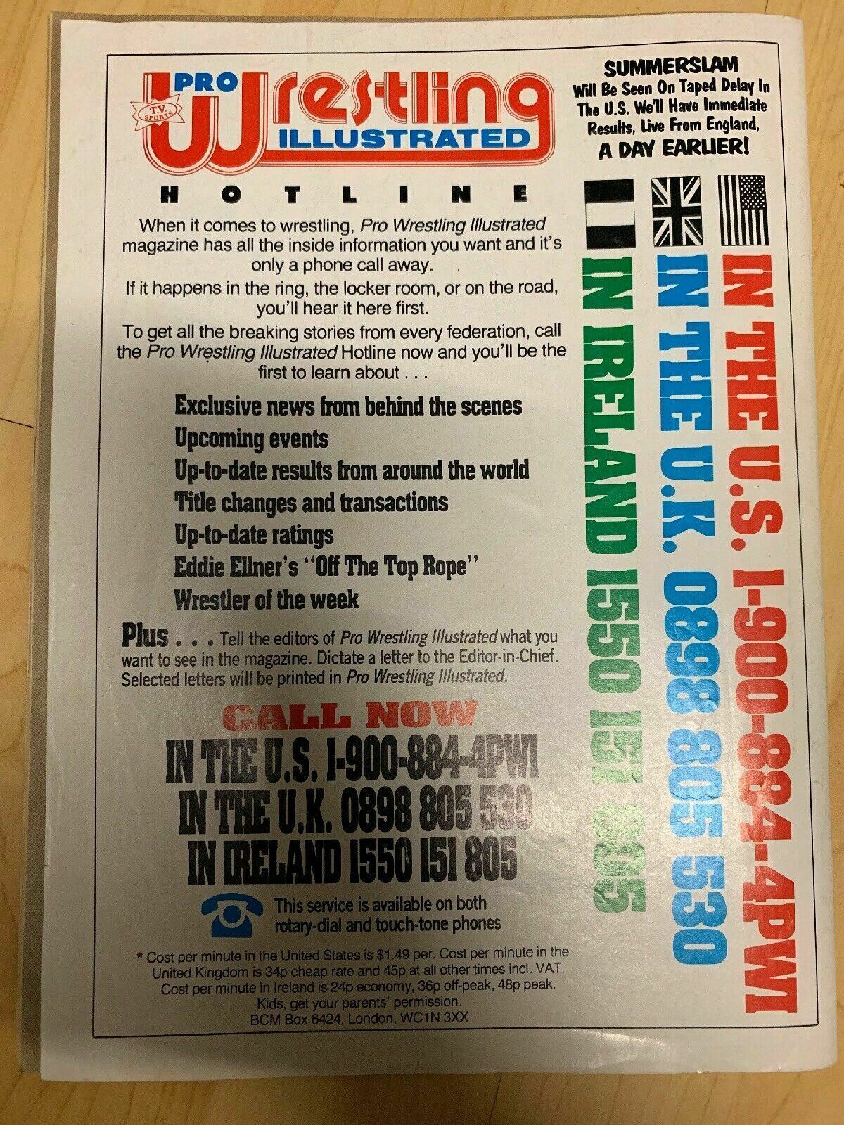 Inside Wrestling Magazine September 1992 Hulk Hogan