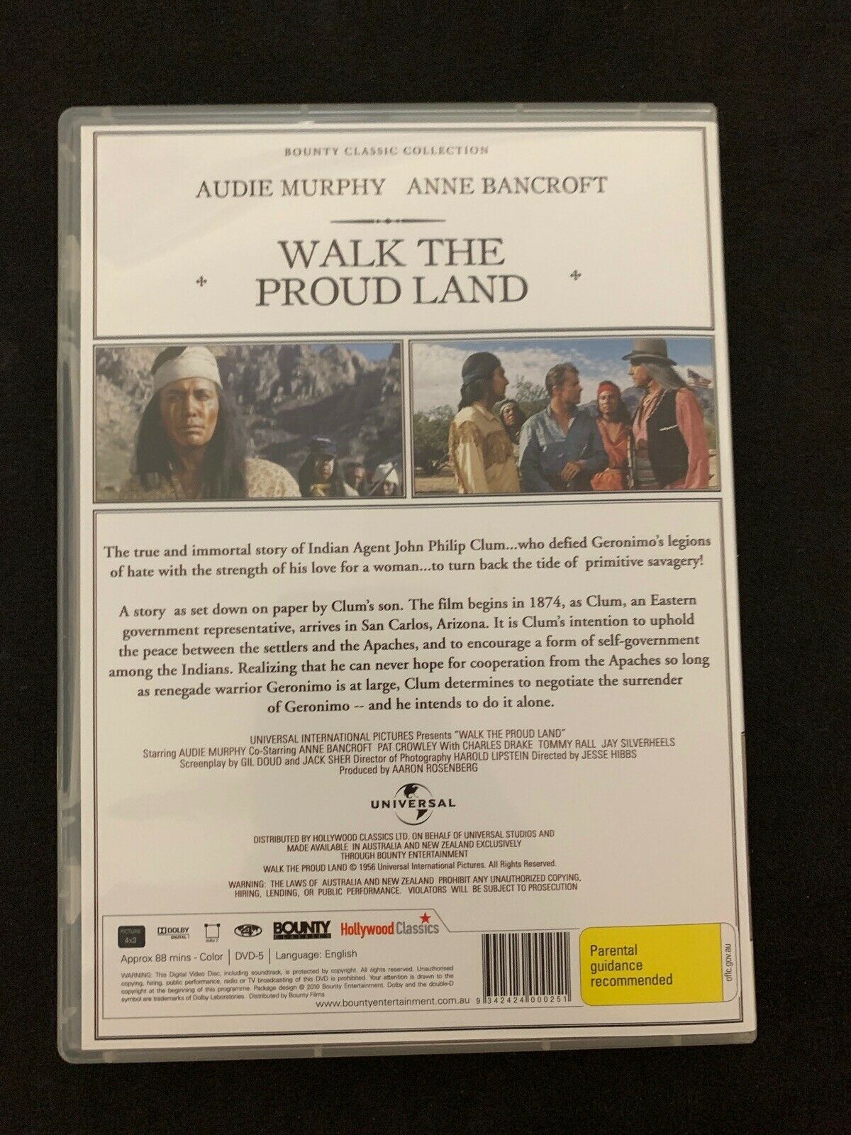 Walk the Proud Land (DVD, 1956) Audie Murphy, Anne Bancroft, Pat Crowley