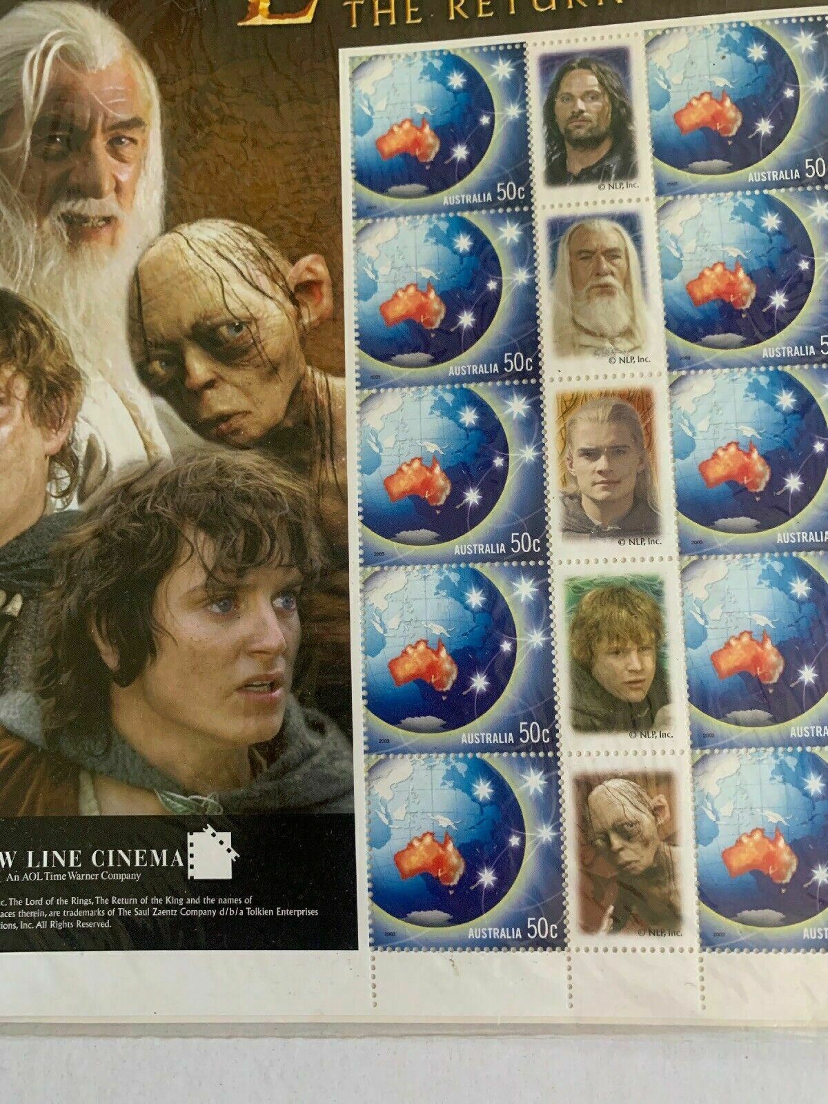 Lord of the Rings SES Aust Post stamp sheet set 2005 sealed stamps Return king