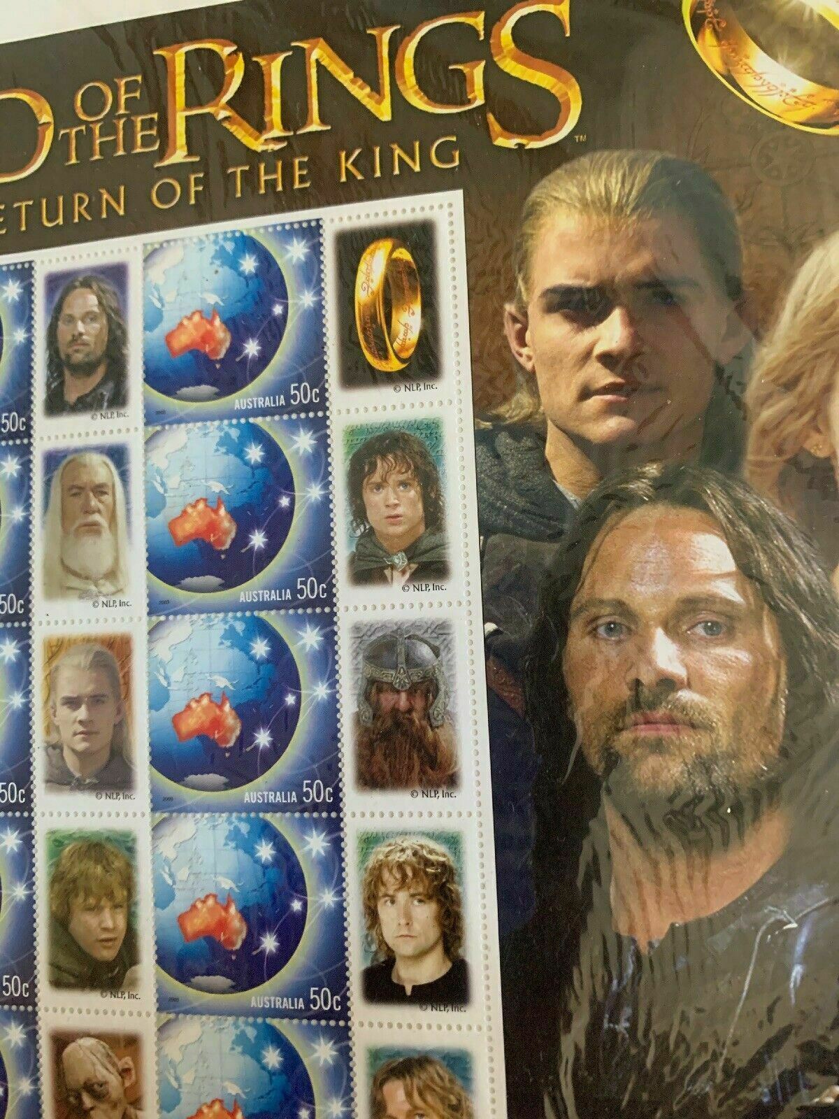 Lord of the Rings SES Aust Post stamp sheet set 2005 sealed stamps Return king