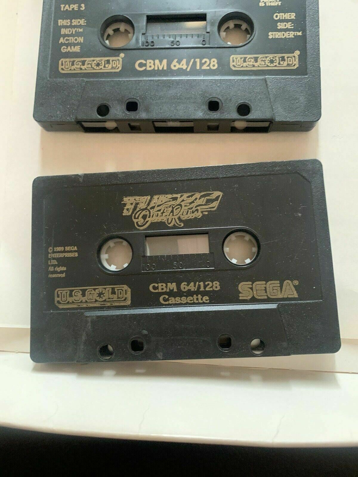 3x Commodore 64 Cassette Games: Gold Fever, Turbo Out Run & Ghouls 'n Ghosts