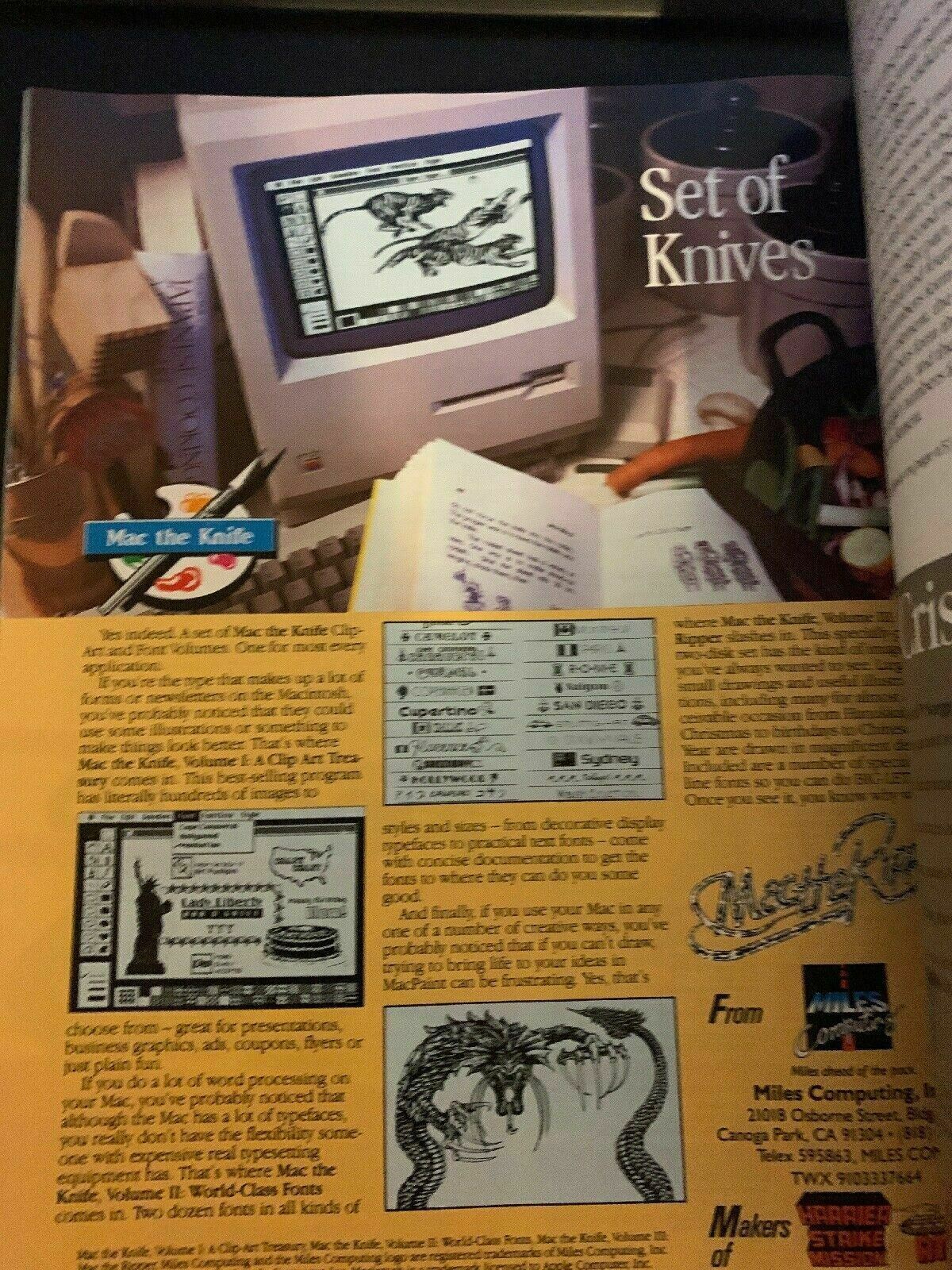 Macworld November 1985 The Macintosh Magazine Animated Pictures First Mac Flip