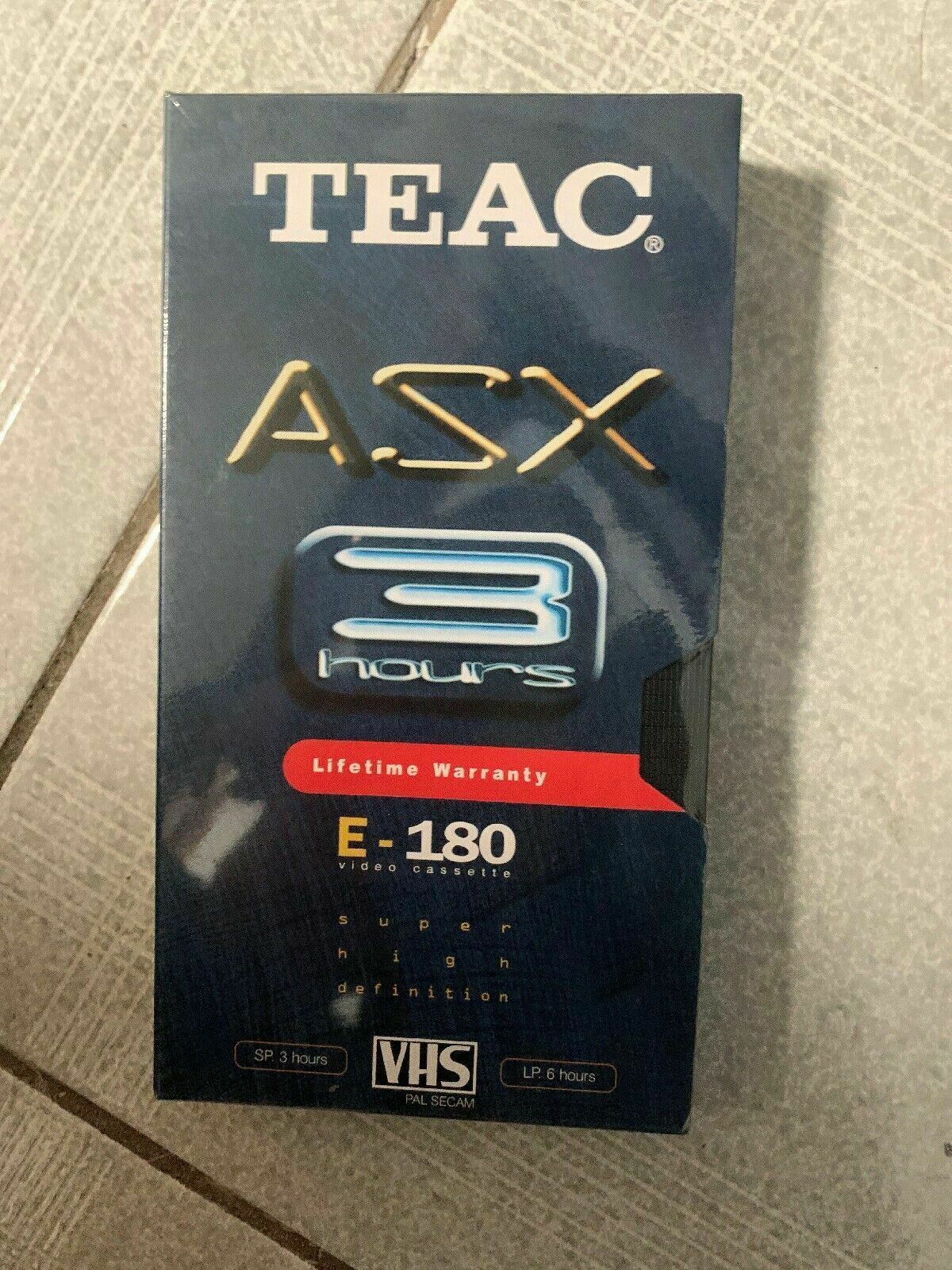7x Brand New & Sealed VHS 3x Teac E-180 1x Sony 180 1x Teac E-240 1x Base E-180