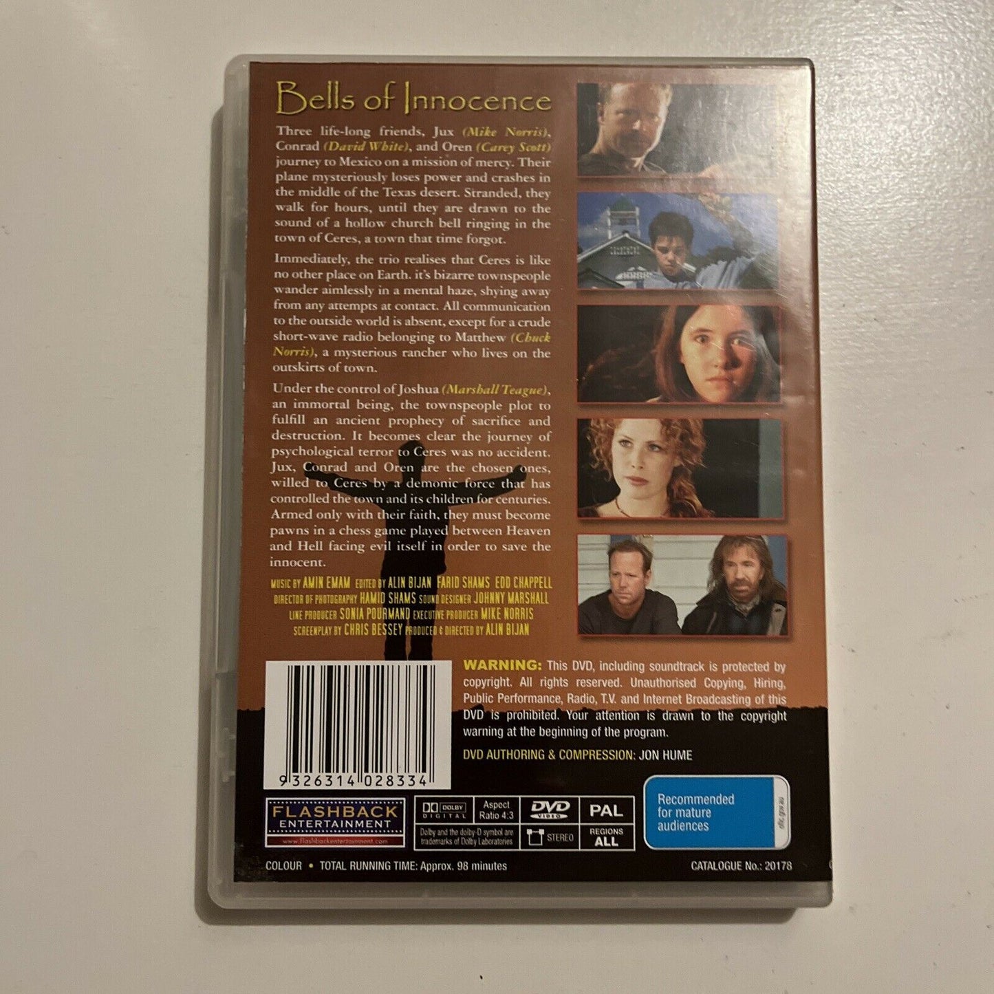 Bells Of Innocence (DVD, 2003) Chuck Norris, Mike Norris. All Regions