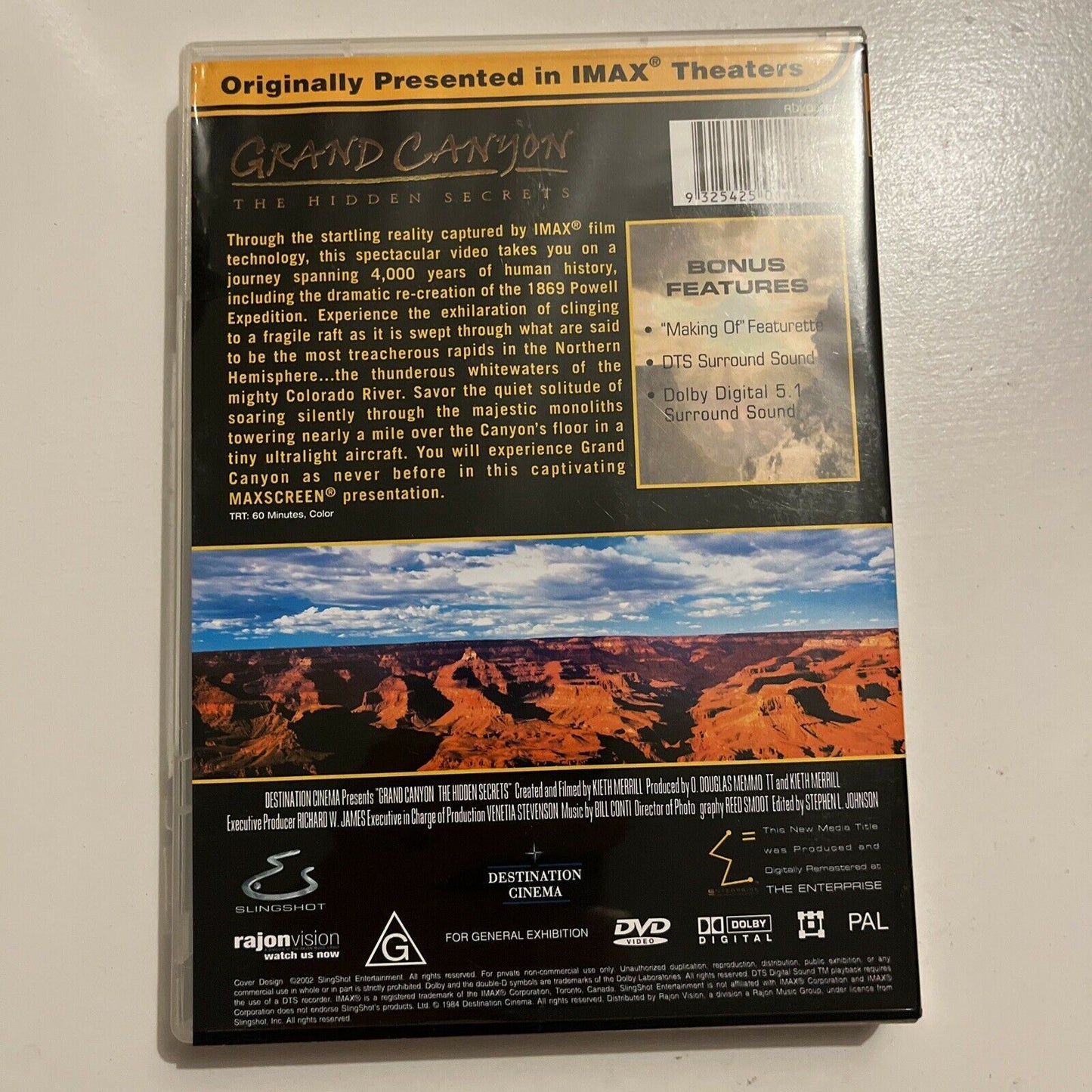 Imax - Grand Canyon - The Hidden Secrets (DVD, 2002) Region 4