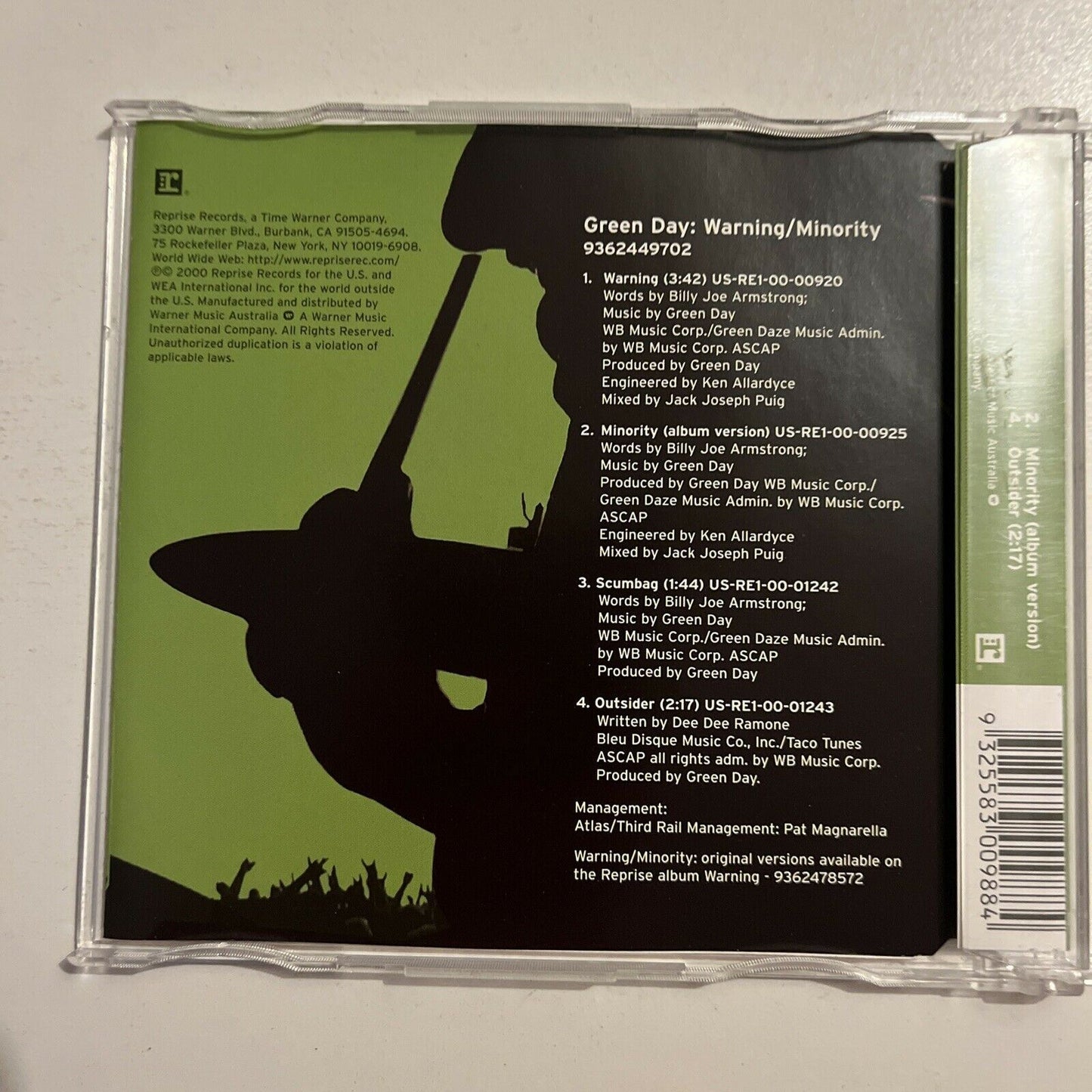 Green Day - Warning: Minority (CD, 2000)