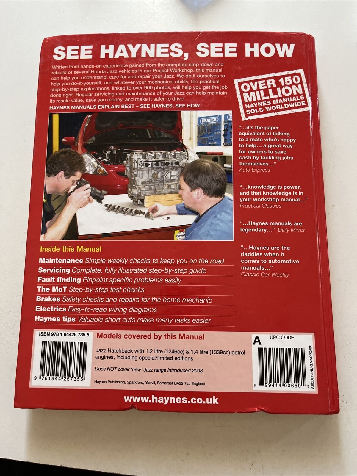 Honda Jazz 2002 to 2008 (51 to 08 reg): Owners Workshop Manual by Haynes
