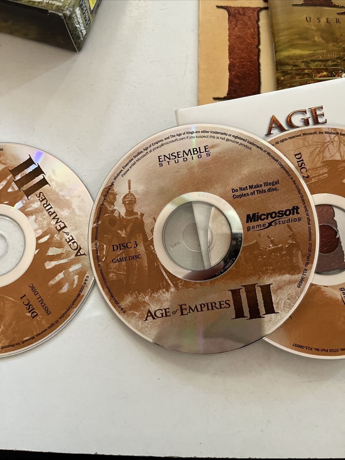Age of empires III 3 game (Complete) PC windows 3 Disc set With product key