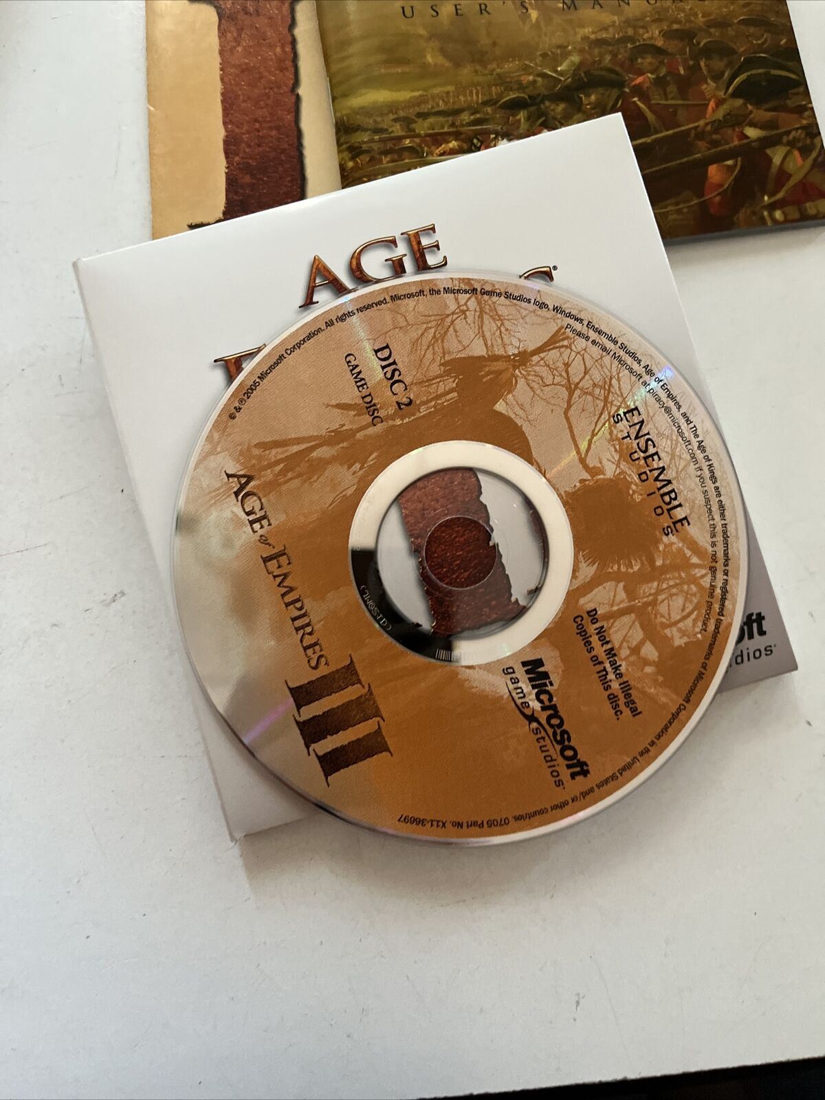 Age of empires III 3 game (Complete) PC windows 3 Disc set With product key