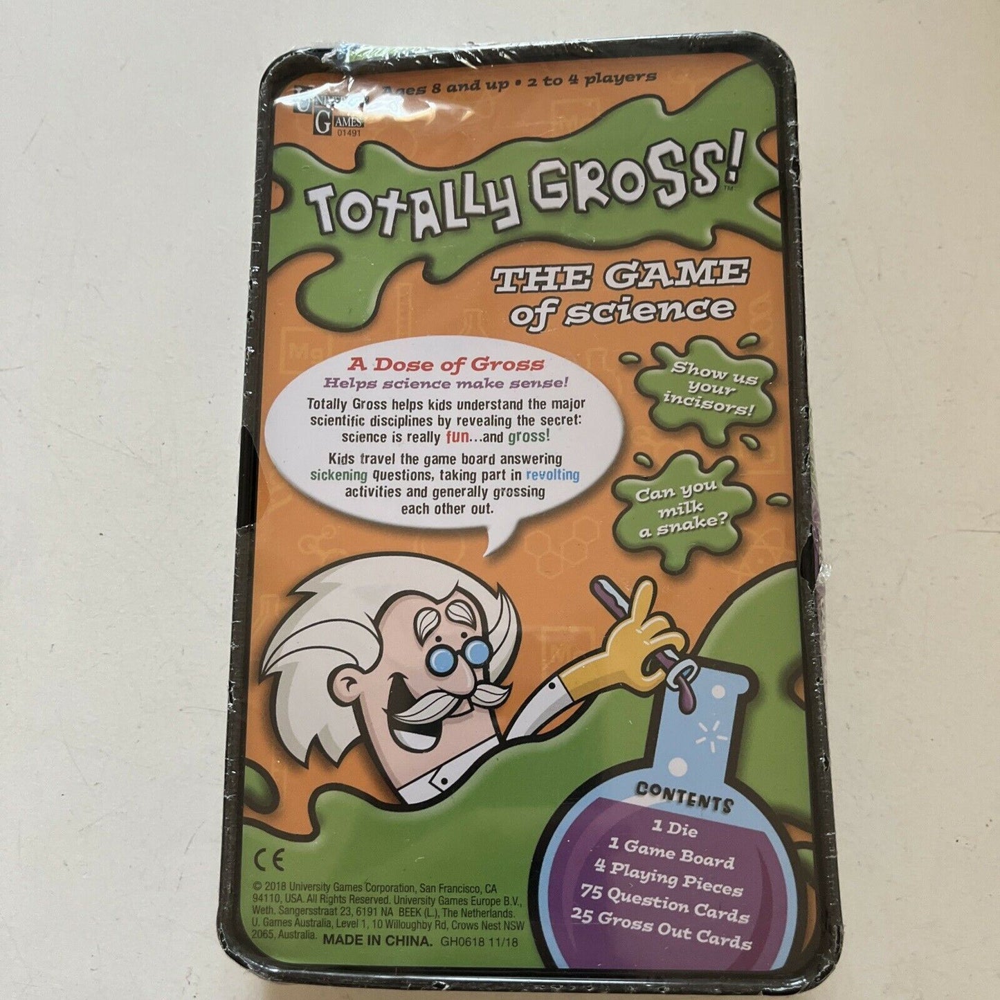 *New Sealed* Totally Gross! Science - The Game of Science - University Games