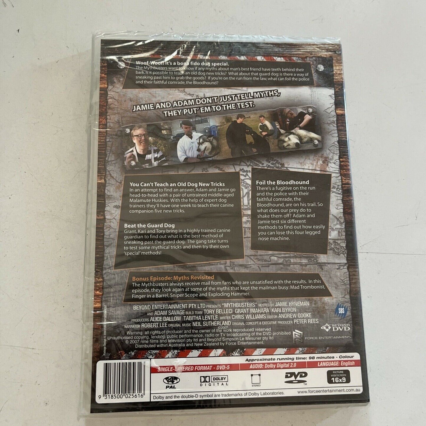 *New Sealed* Mythbusters - Dog Special (DVD, 2003) Region 4