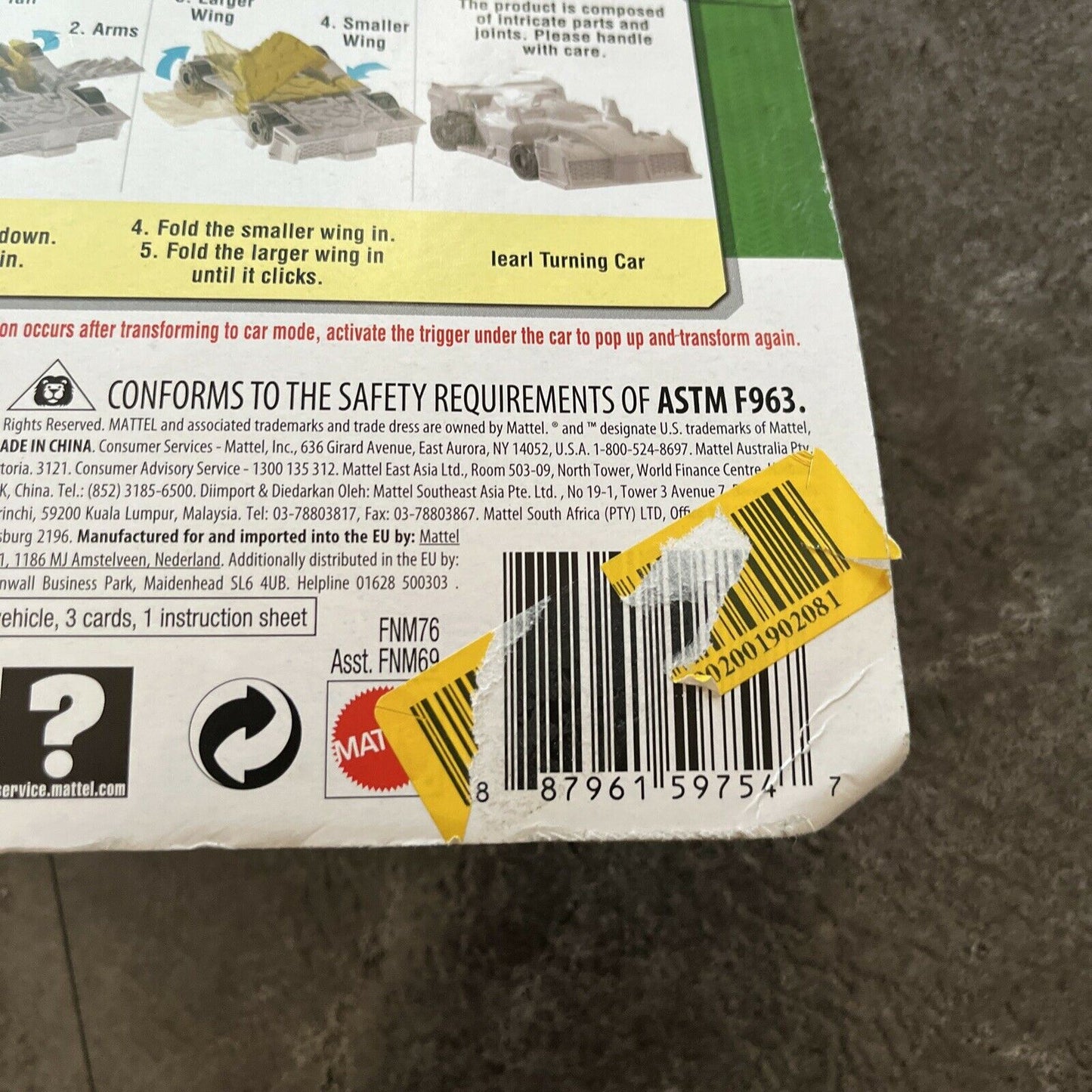 Turning Mecard Iearl - The Gentleman In The Dark Mattel