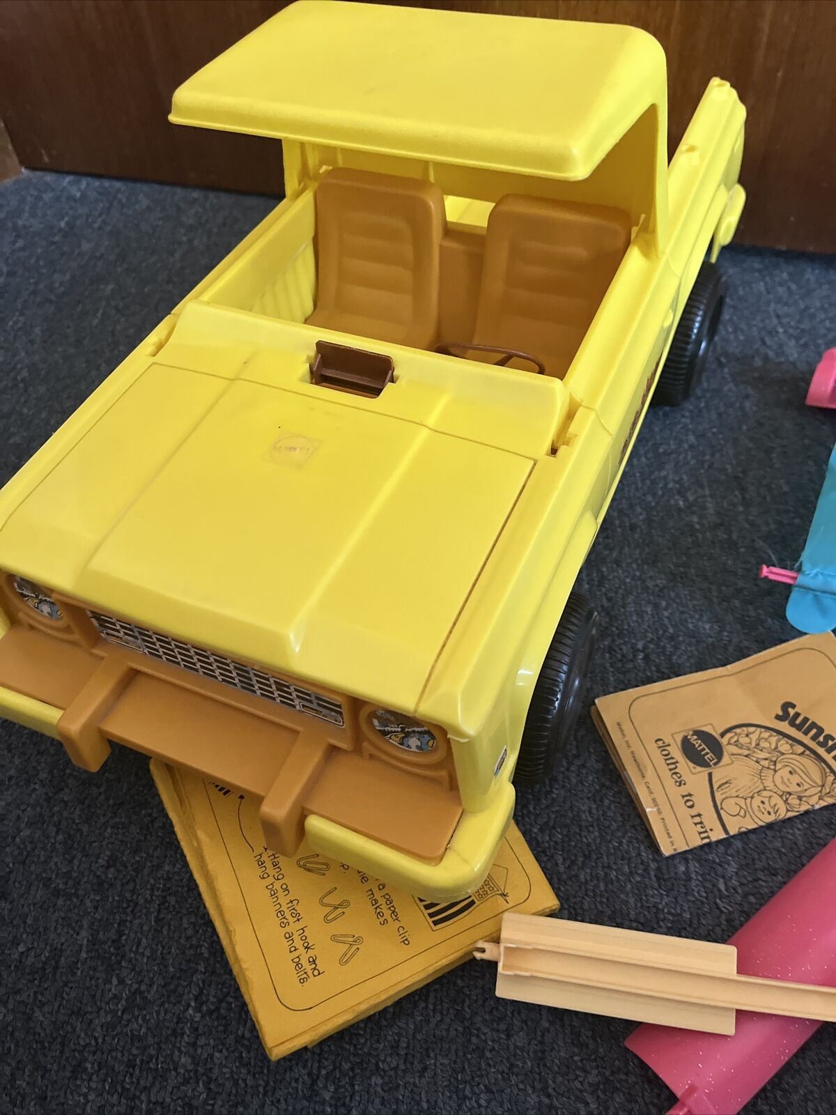 Vintage The Sunshine Family Van With Piggyback Shack 1974 Mattel