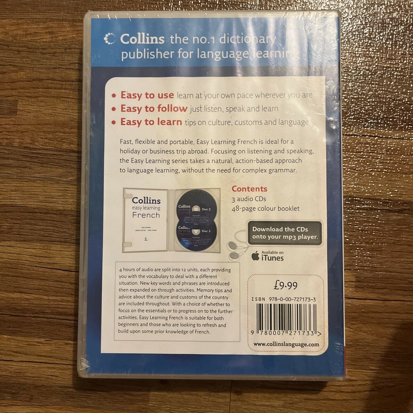*New Sealed* Collins Easy Learning French Audio Course - Stage 1 CD 3-Disc