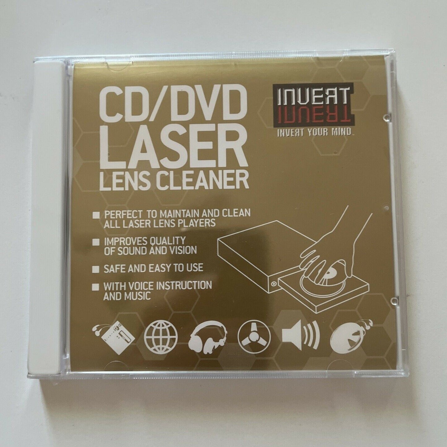 *New Sealed* CD & DVD Laser Lens Cleaner Disc Disk Blu Ray DVD Player Console