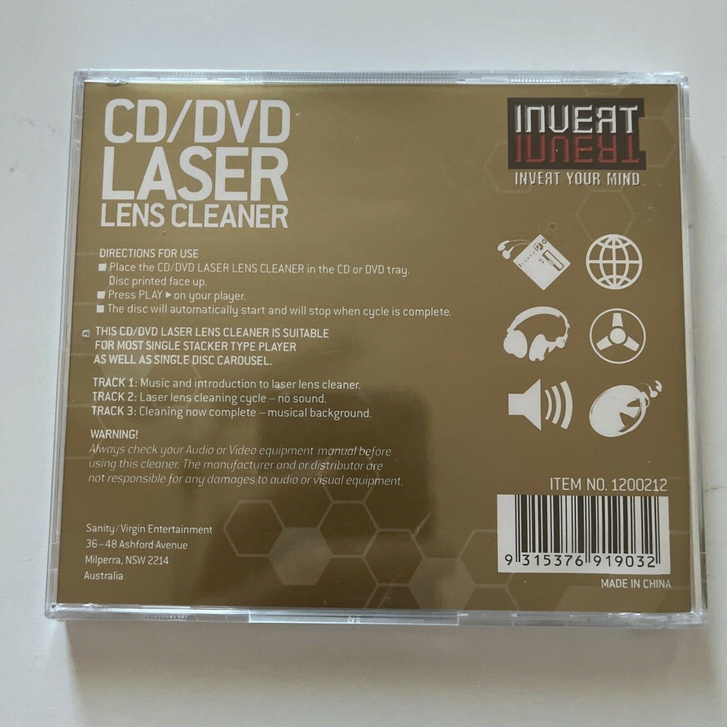 *New Sealed* CD & DVD Laser Lens Cleaner Disc Disk Blu Ray DVD Player Console