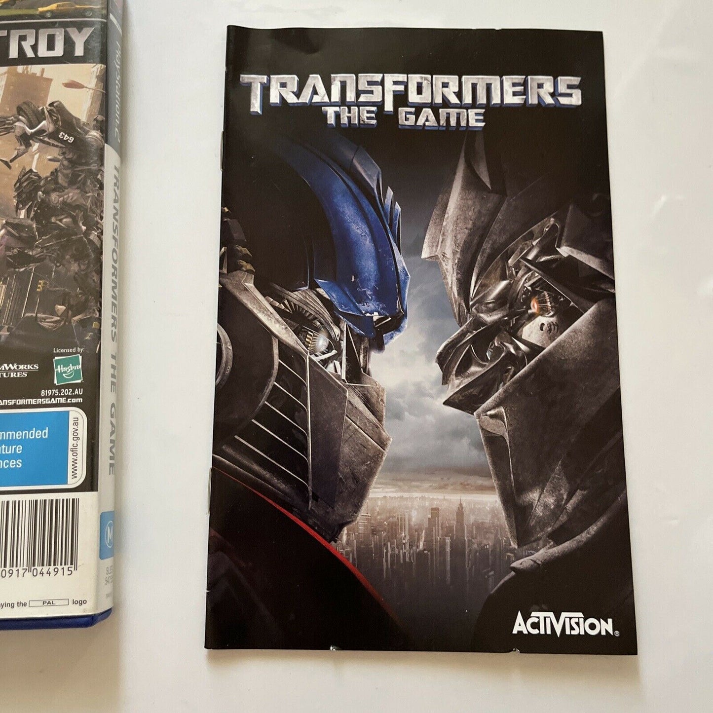 Transformers The Game - Sony Playstation 2 PS2 Game With Manual PAL