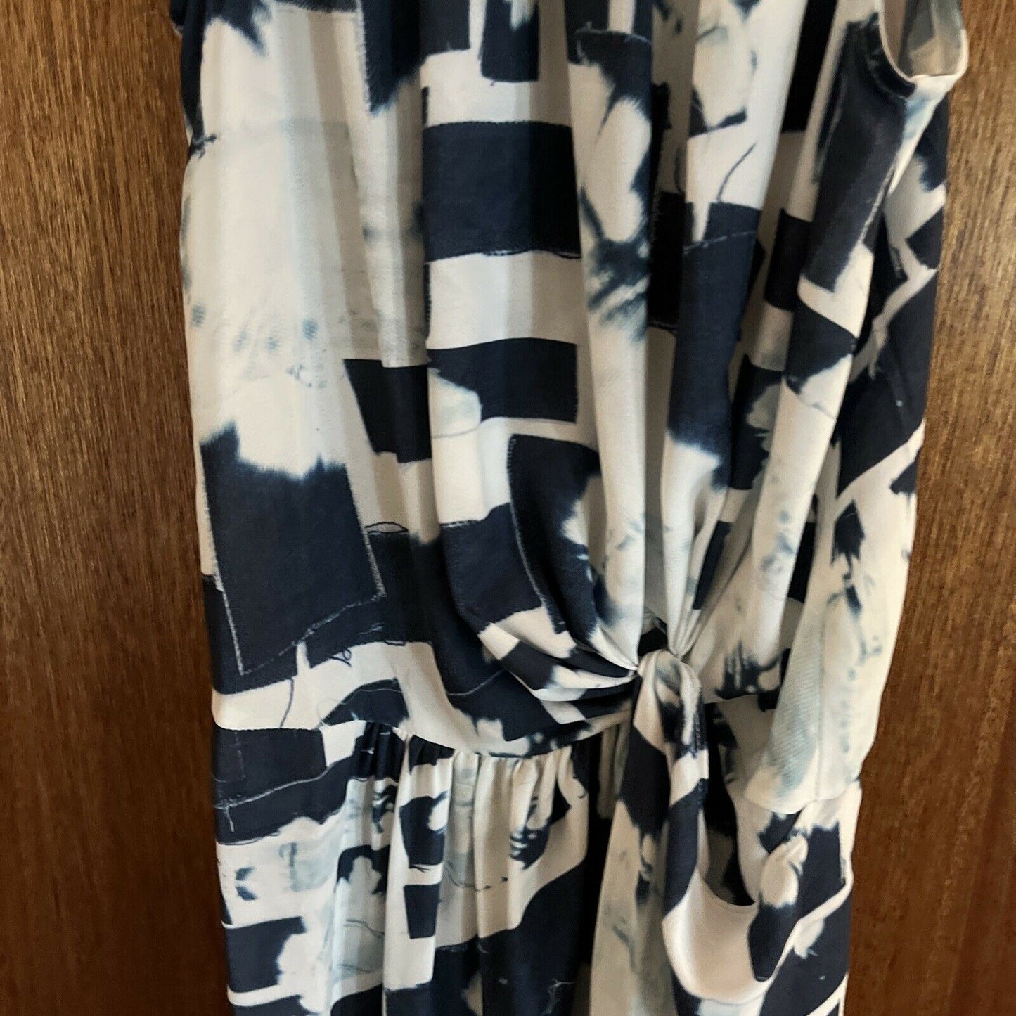 Sheike Maxi Long Dress Size 10 Blue & White