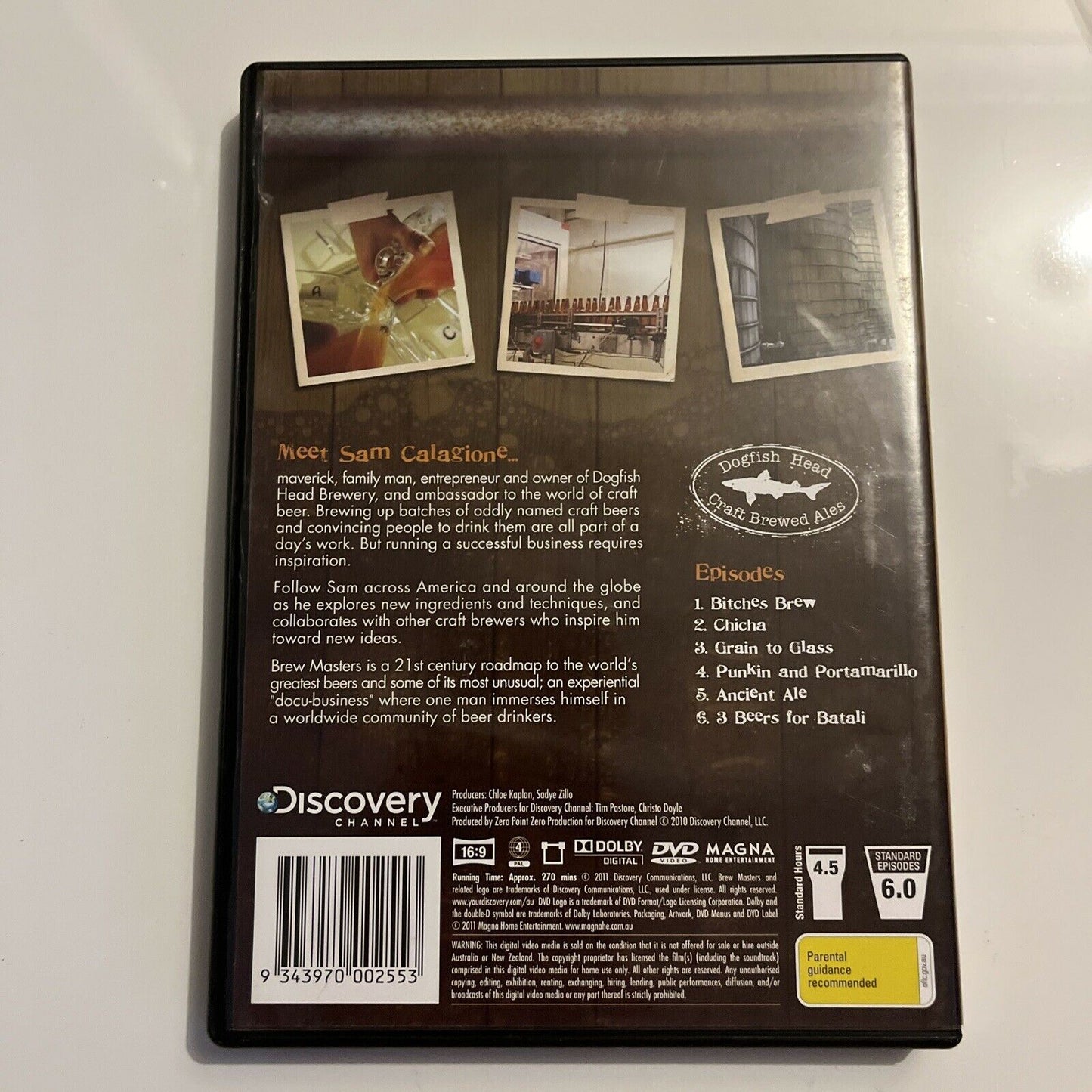 Brew Masters : Season 1 (DVD, 2010) Sam Calagione Region 4