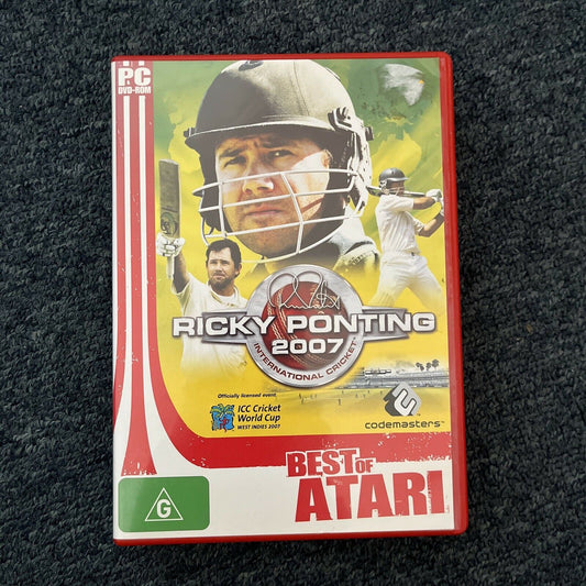 Ricky Ponting 2007 PC DVD ROM (2007 Game)