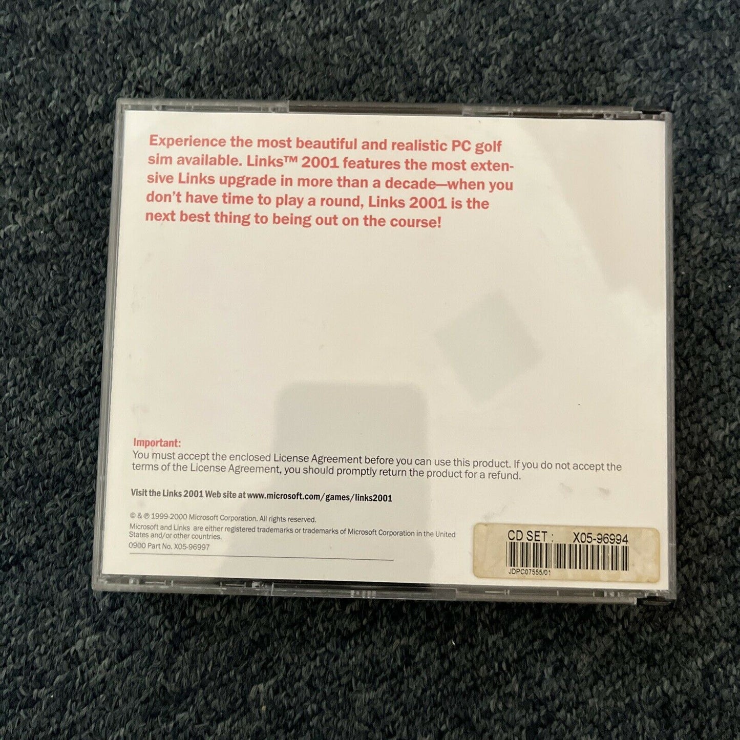 Microsoft Links 2001 PC CDROM 4-Disc