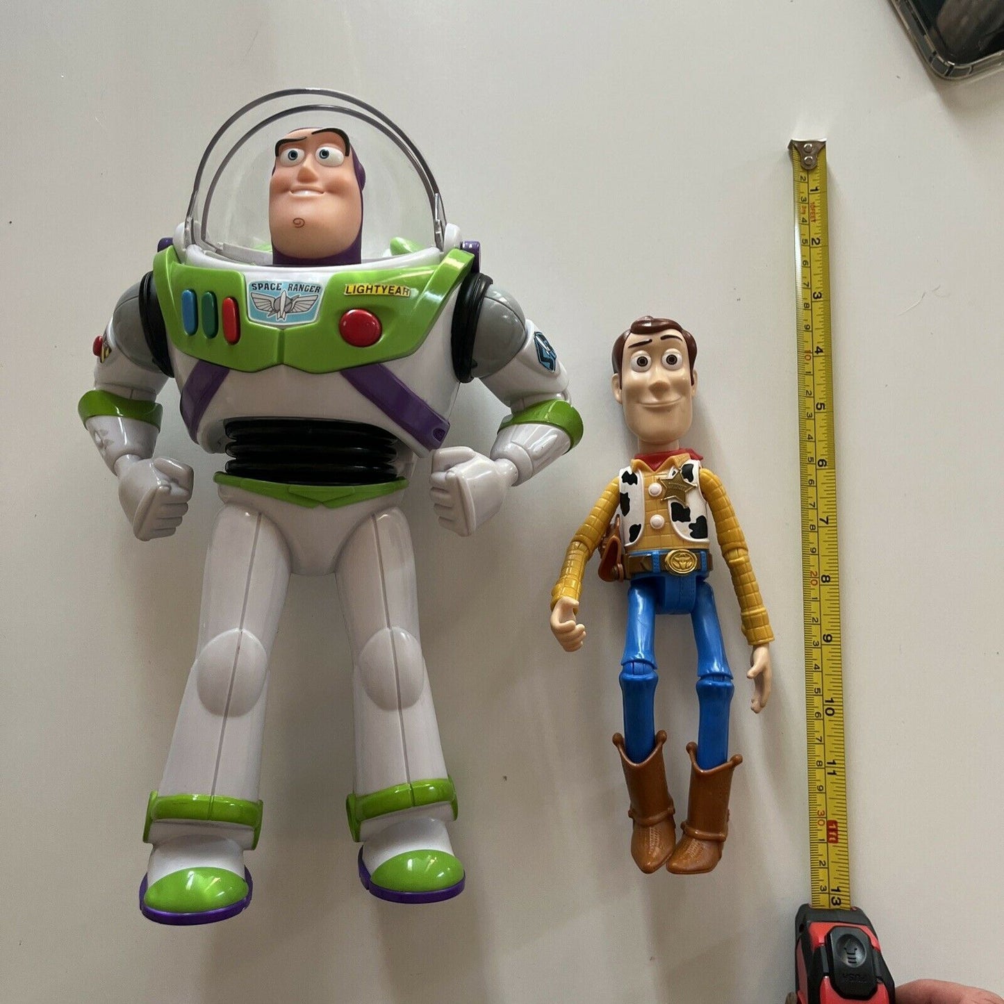 Buzz Lightyear 12" Talking Thinkway & Woody 9" Action Figure 2017 Mattel