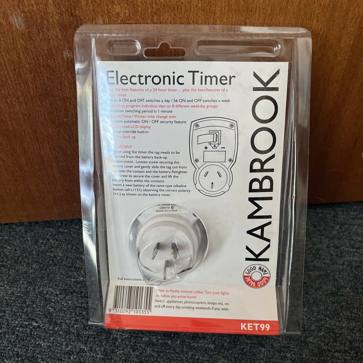 *New Sealed* Kambrook Electronic Timer KET99