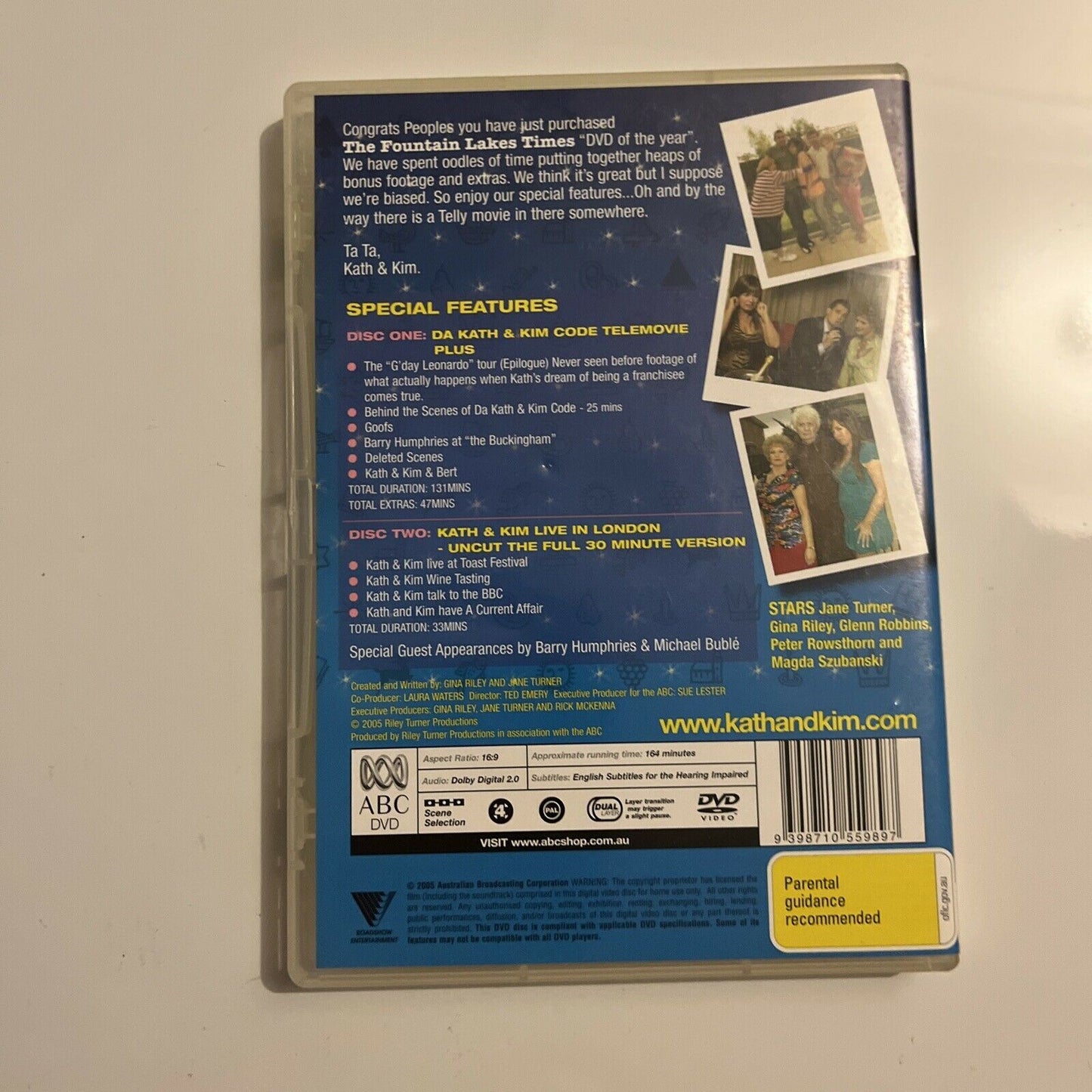 Da Kath & Kim Code / Live In London-Uncut (DVD, 2008, 2-Disc) Region 4