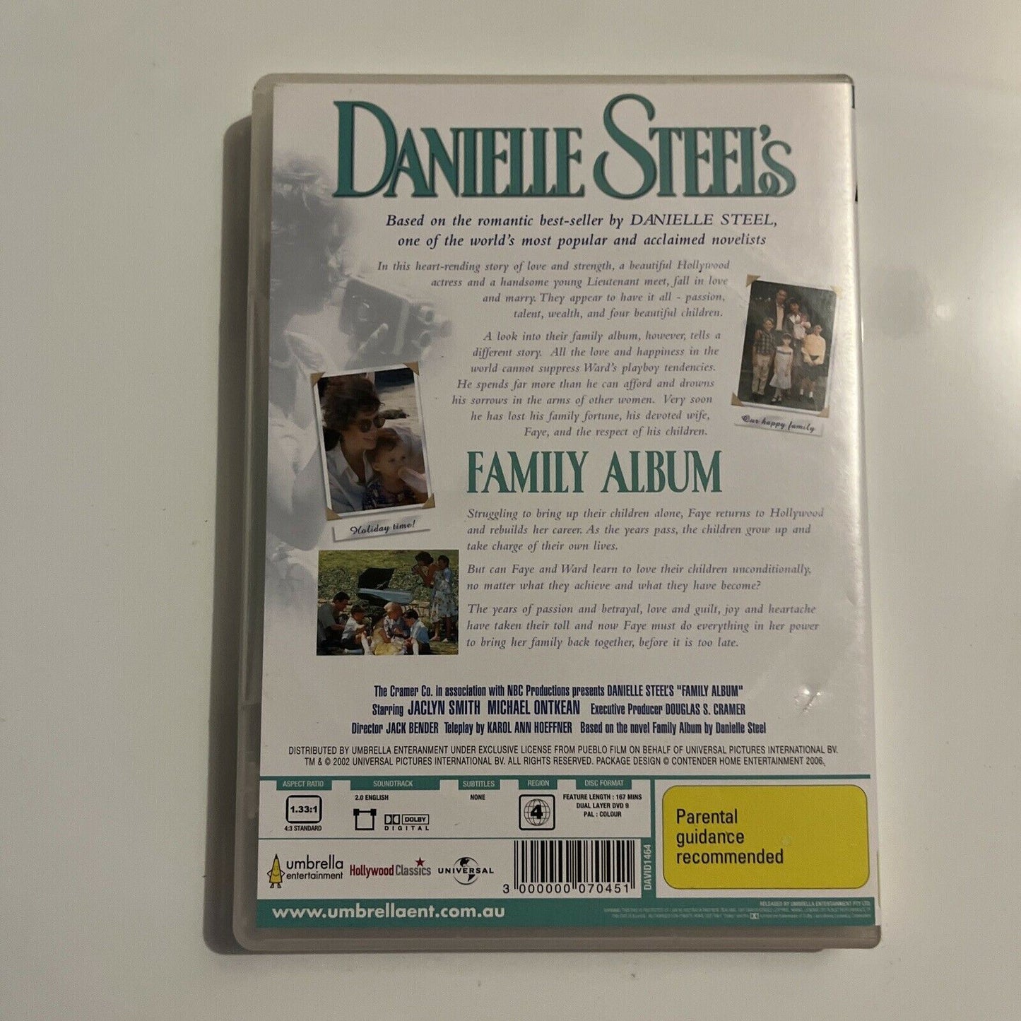 Danielle Steel's - Family Album (DVD, 1994) Jaclyn Smith, Region 4