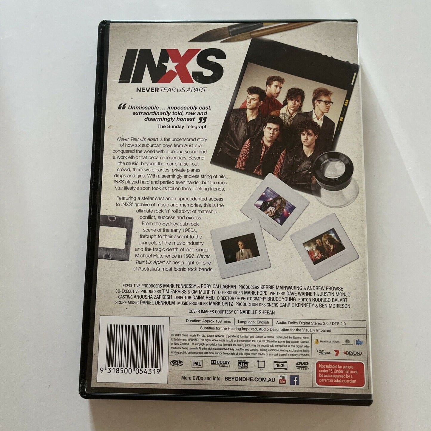 INXS Never Tear Us Apart (DVD, 2013) Damon Herriman, Luke Arnold Region 4