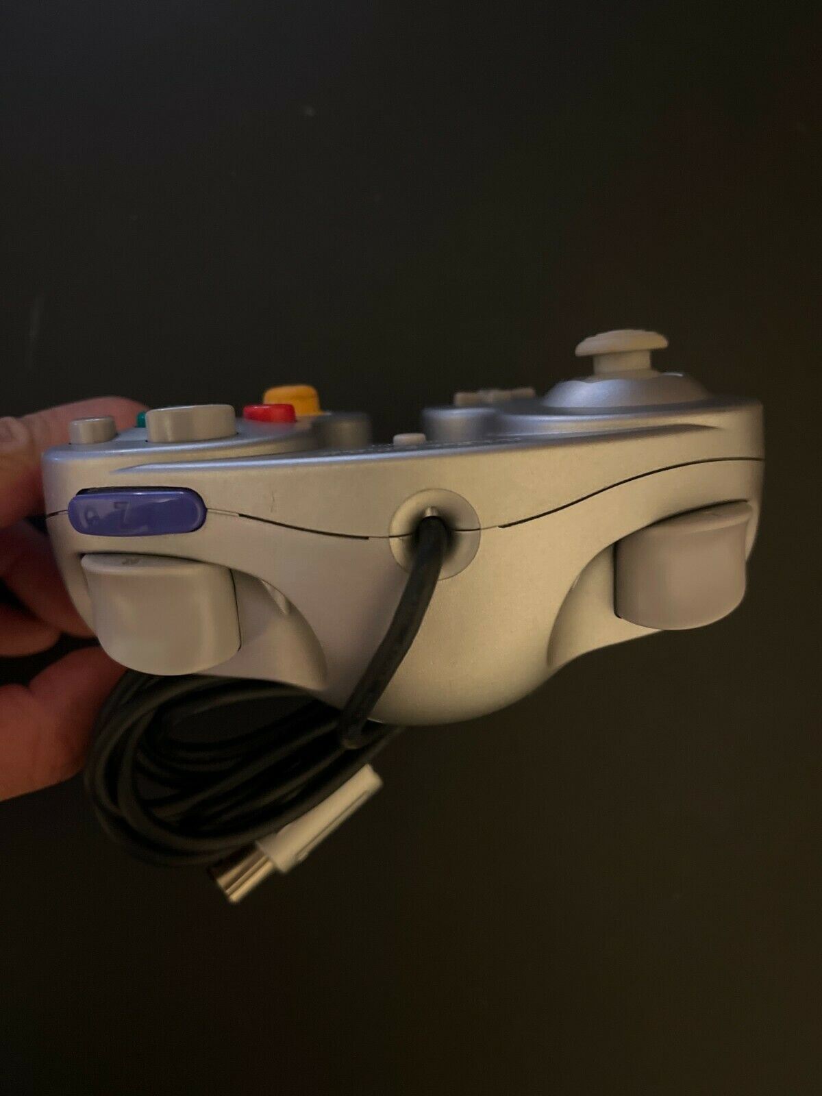 Official Nintendo GameCube Controller Silver DOL-003 Tested and Working