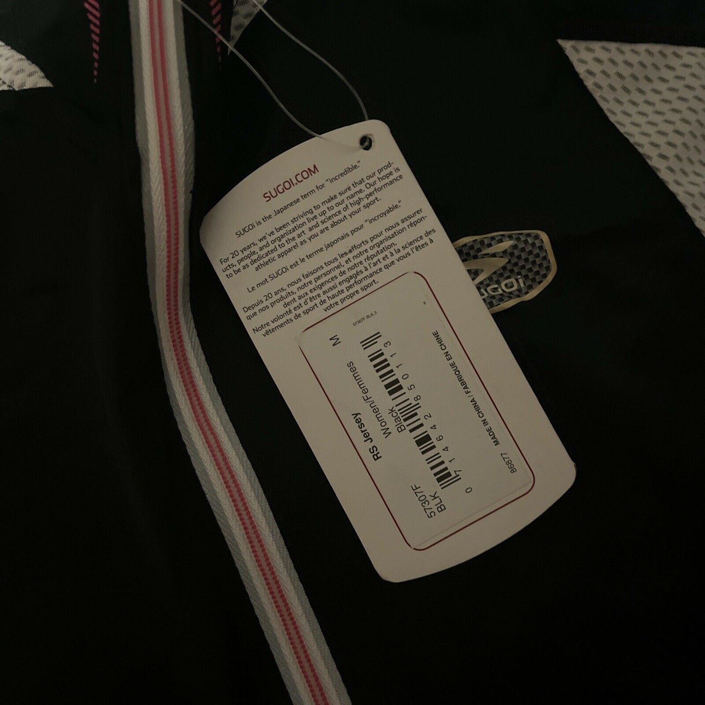 Sugoi Women's Cycling Jersey Black Medium Size