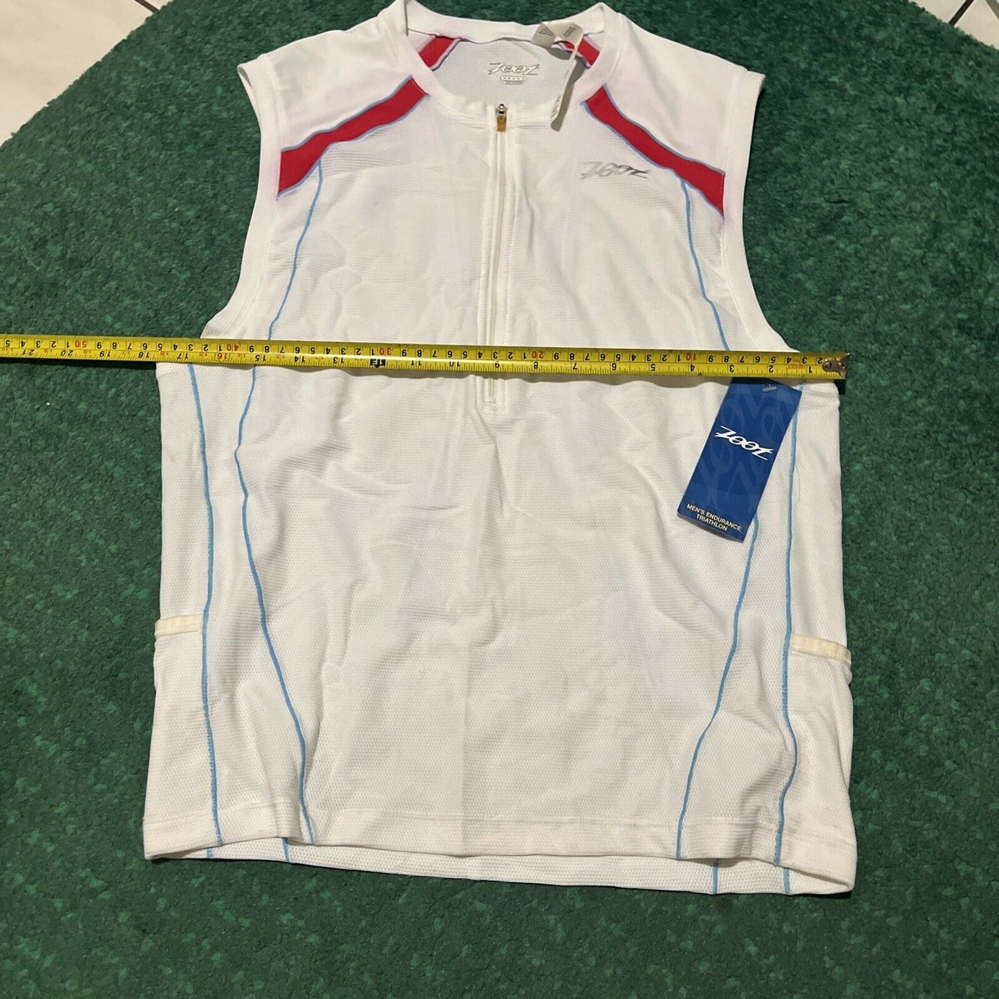 Zoot Trifit Men's Mesh Top Medium Size Style S8MTT52 White Triathlon