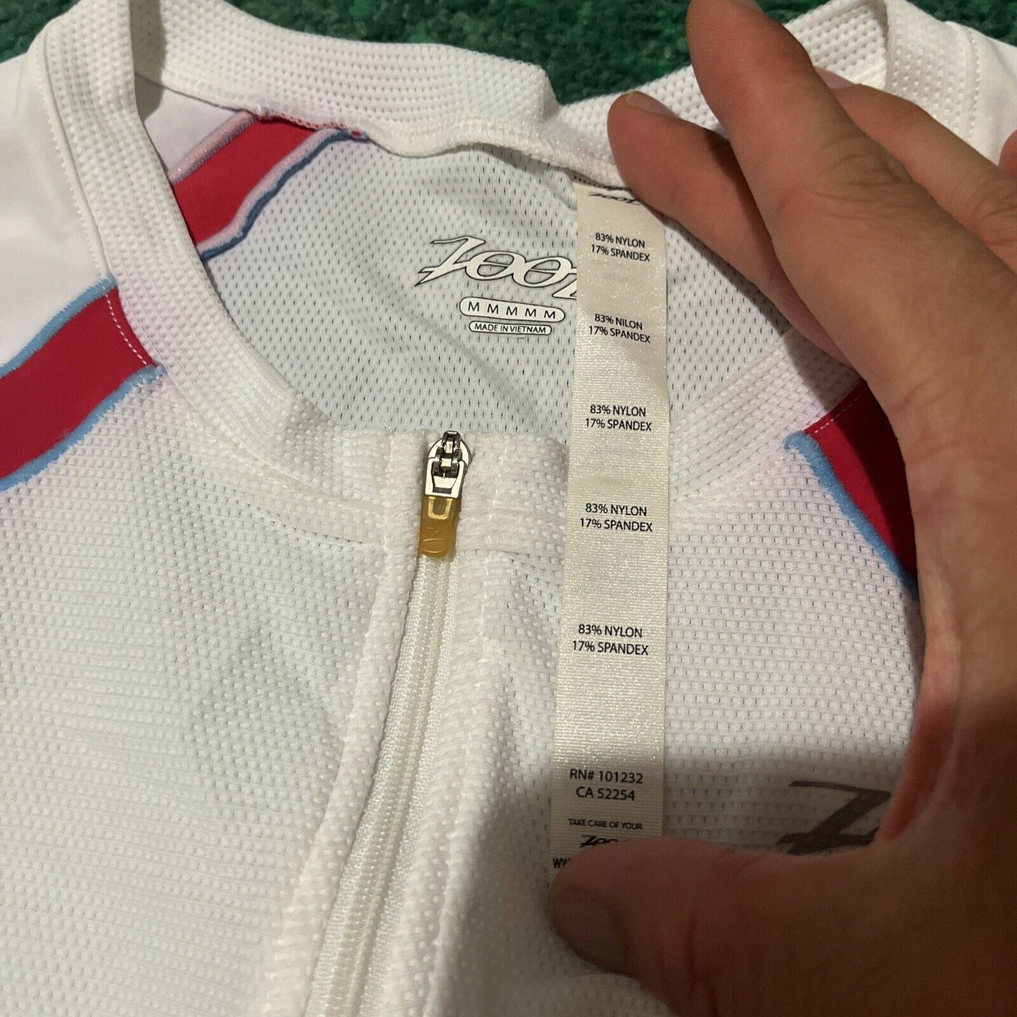 Zoot Trifit Men's Mesh Top Medium Size Style S8MTT52 White Triathlon