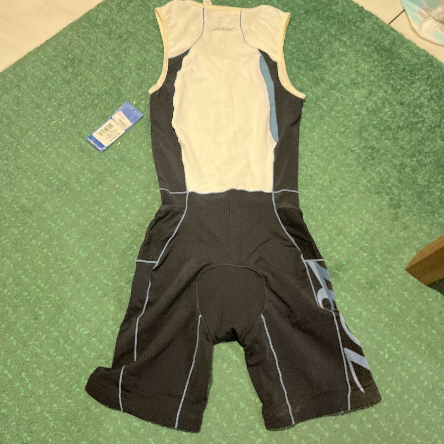 Zoot Sports Men's Trifit Logo Racesuit White Cycling Small Size