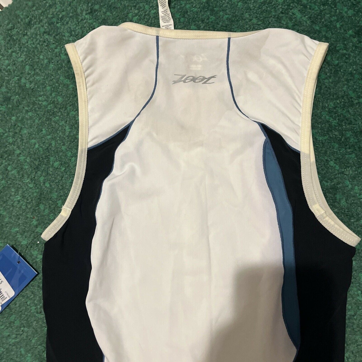 Zoot Sports Men's Trifit Logo Racesuit White Cycling Small Size