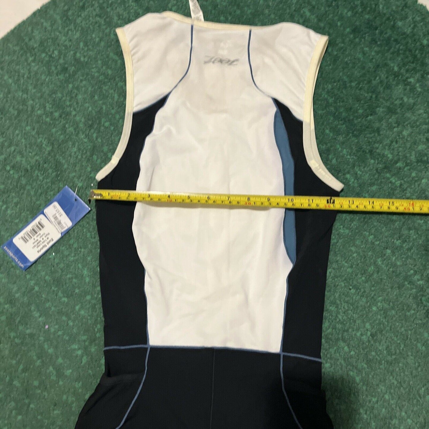 Zoot Sports Men's Trifit Logo Racesuit White Cycling Small Size