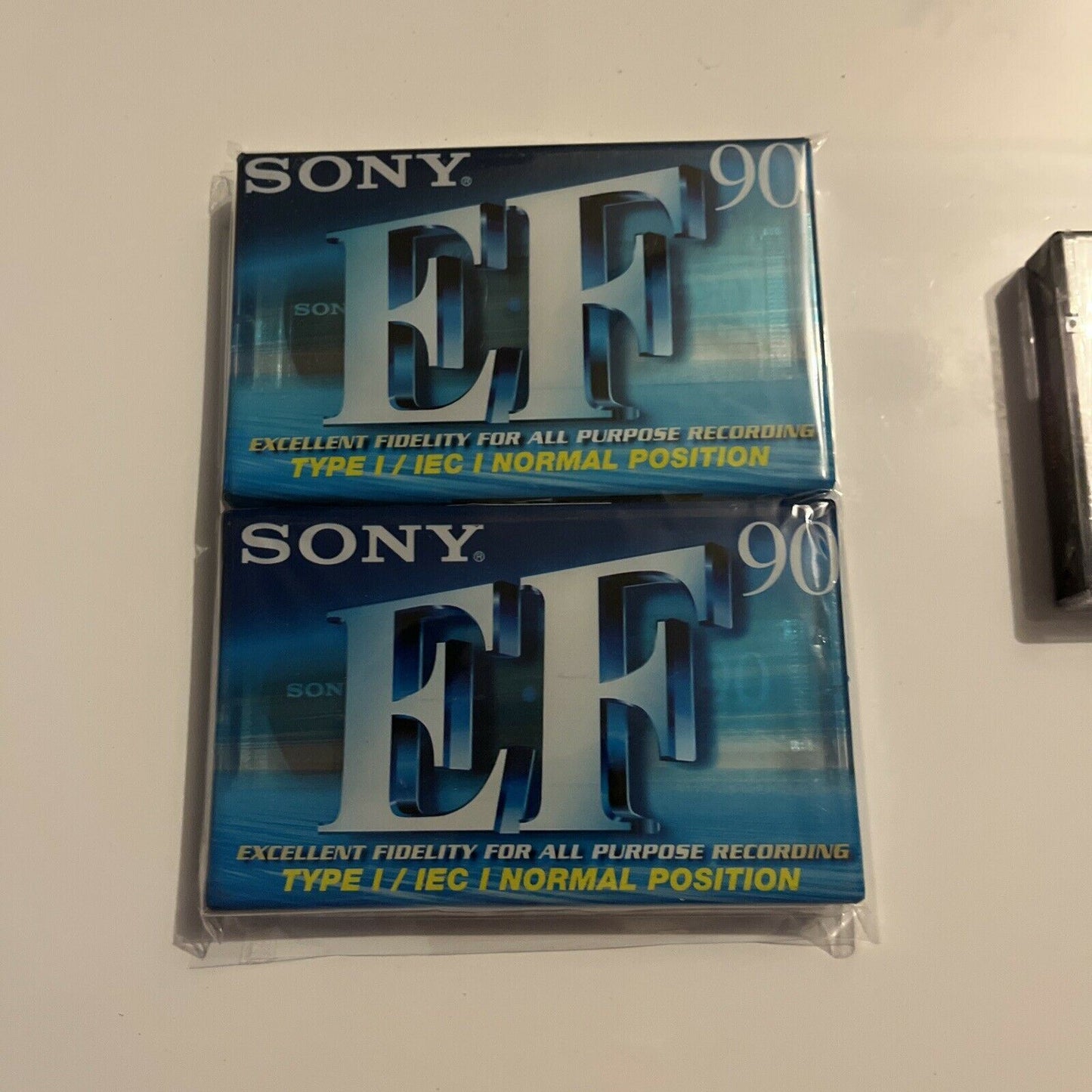 *New Sealed* 2x Sony EF 90min Cassette Tape + 1x Maxell MQ 60mins Cassette Tape