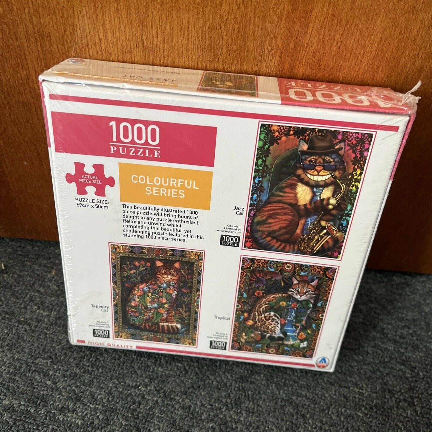 *New Sealed* Arrow Puzzles - Colourful Series - Jazz Cat - 1000 Pieces 69x59cm