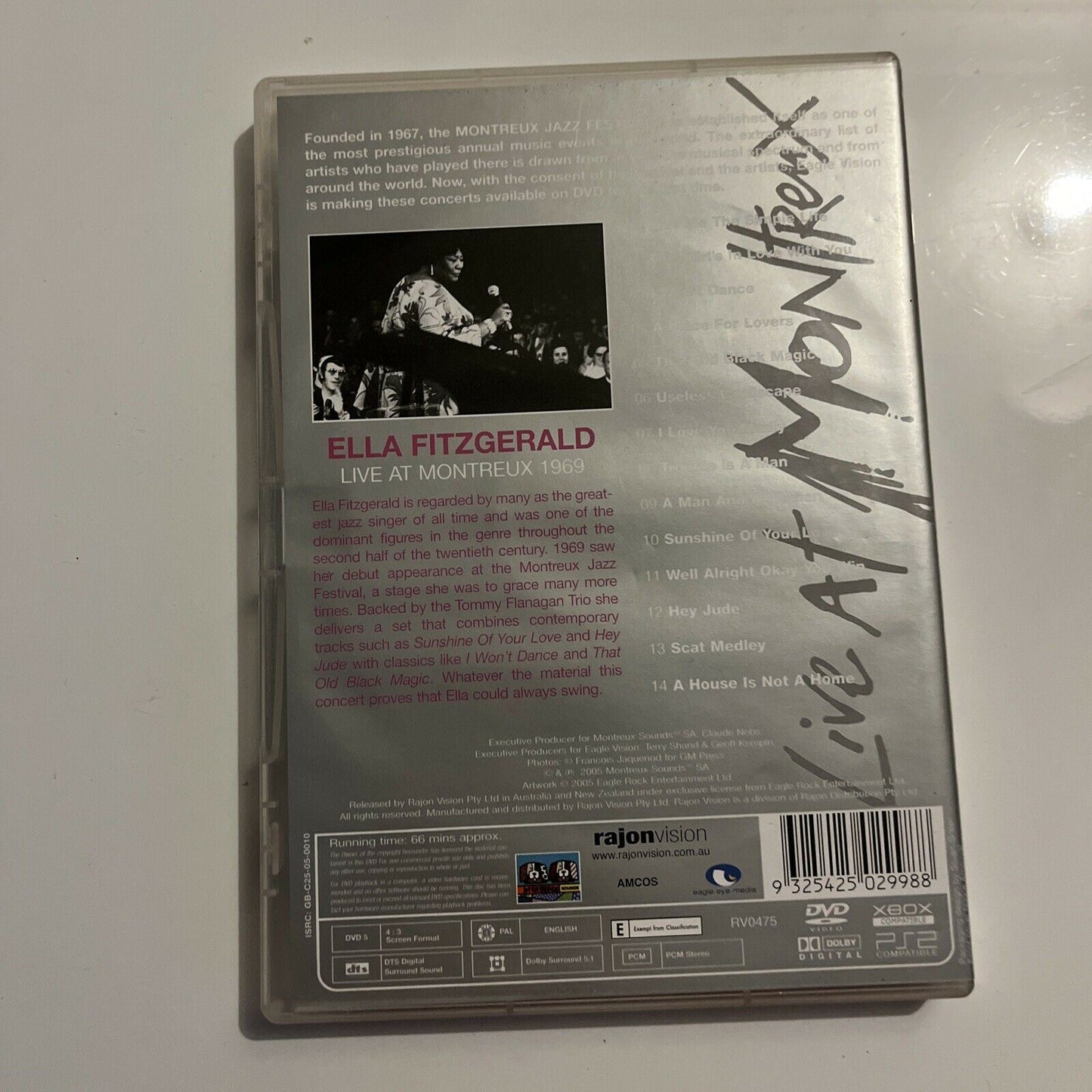 Ella Fitzgerald - Live At Montreux (DVD, 1969) Region 4