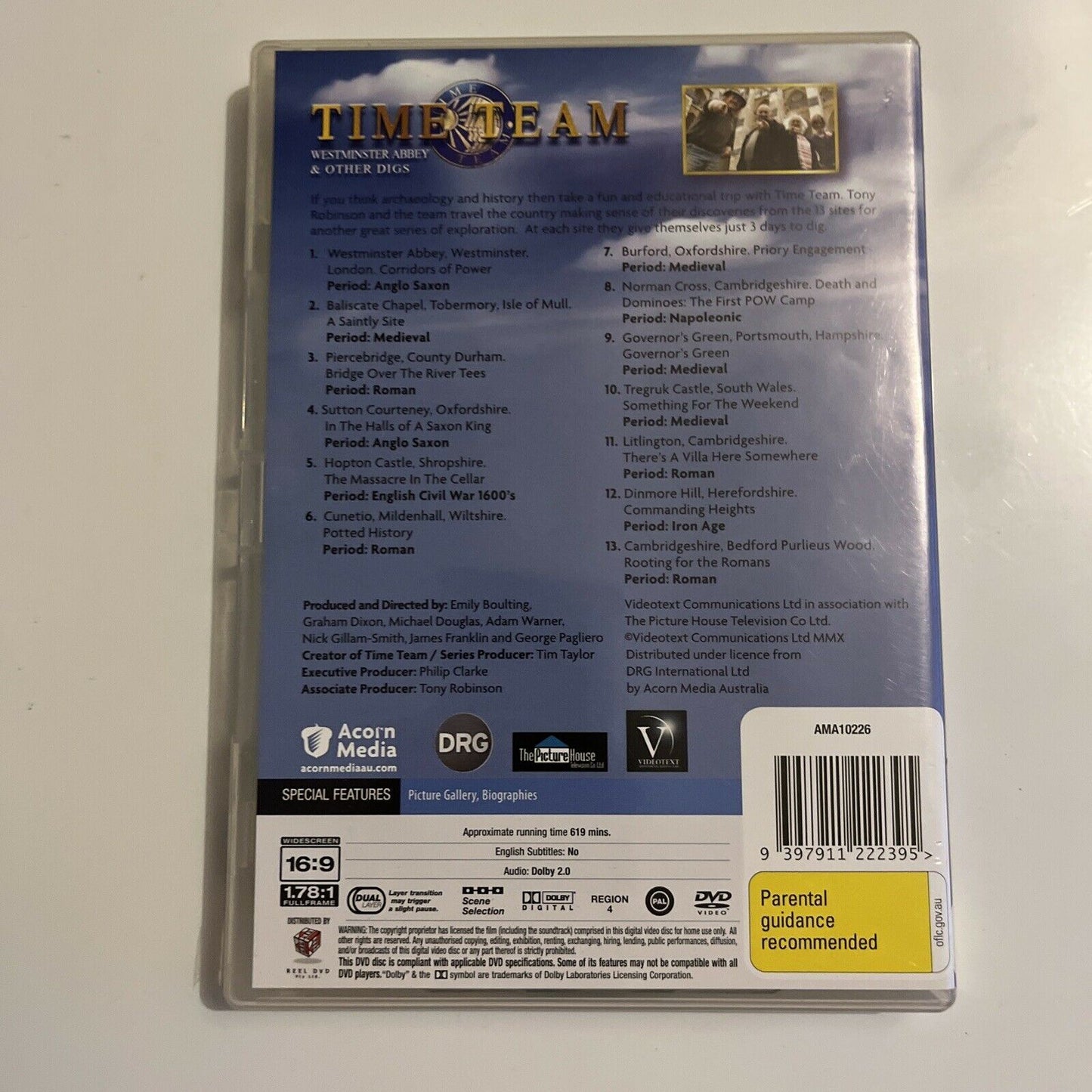 Time Team - Westminster Abbey And Other Digs (DVD, 2010, 4-Disc) Region 4