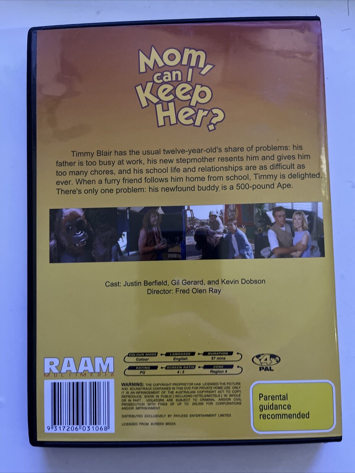 Mom Can I Keep Her? (DVD, 1998) Justin Berfield. Region 4