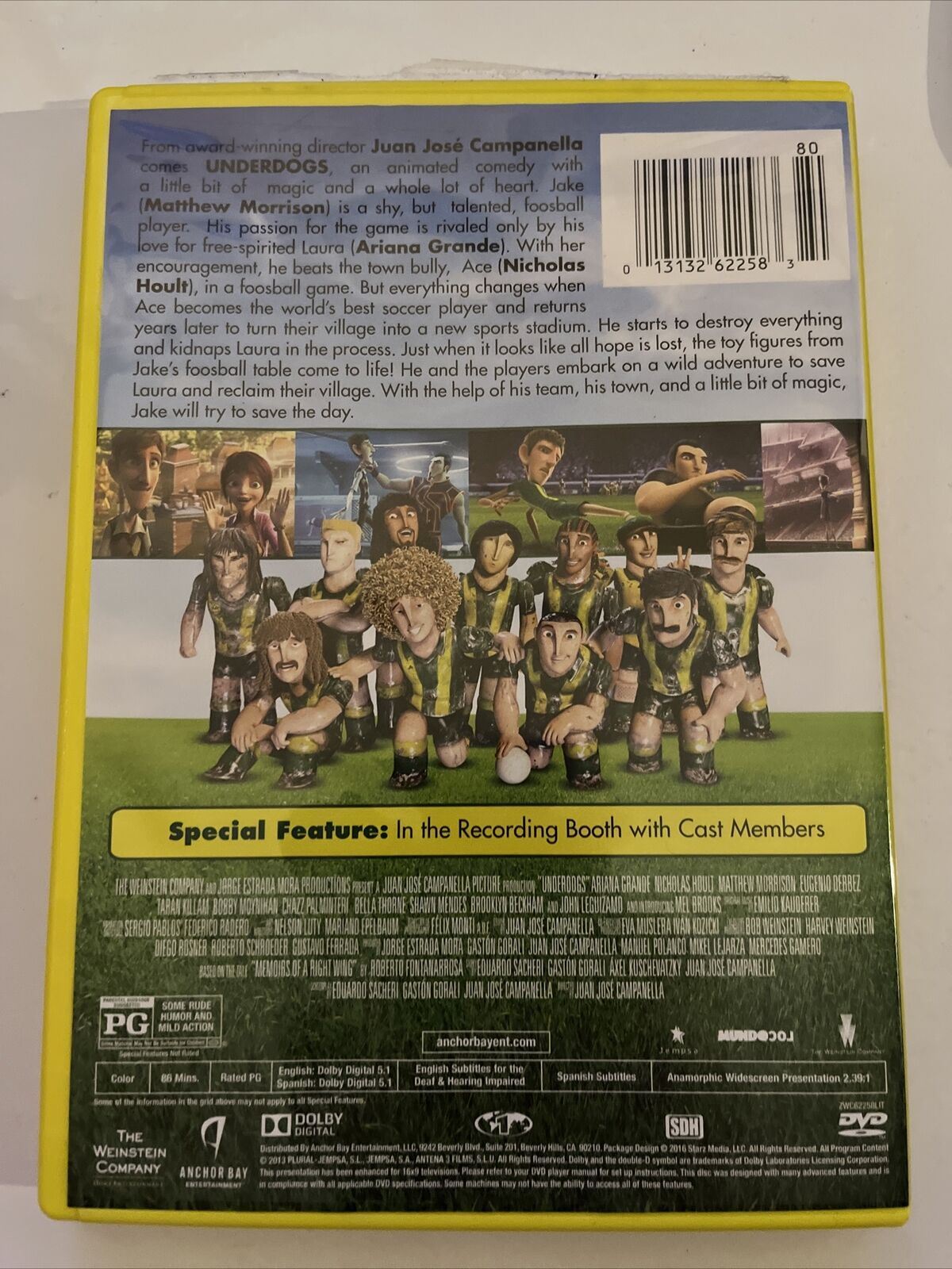 Underdogs (DVD, 2013) Ariana Grande, Mel Brooks, Brooklyn Beckham. Region 1