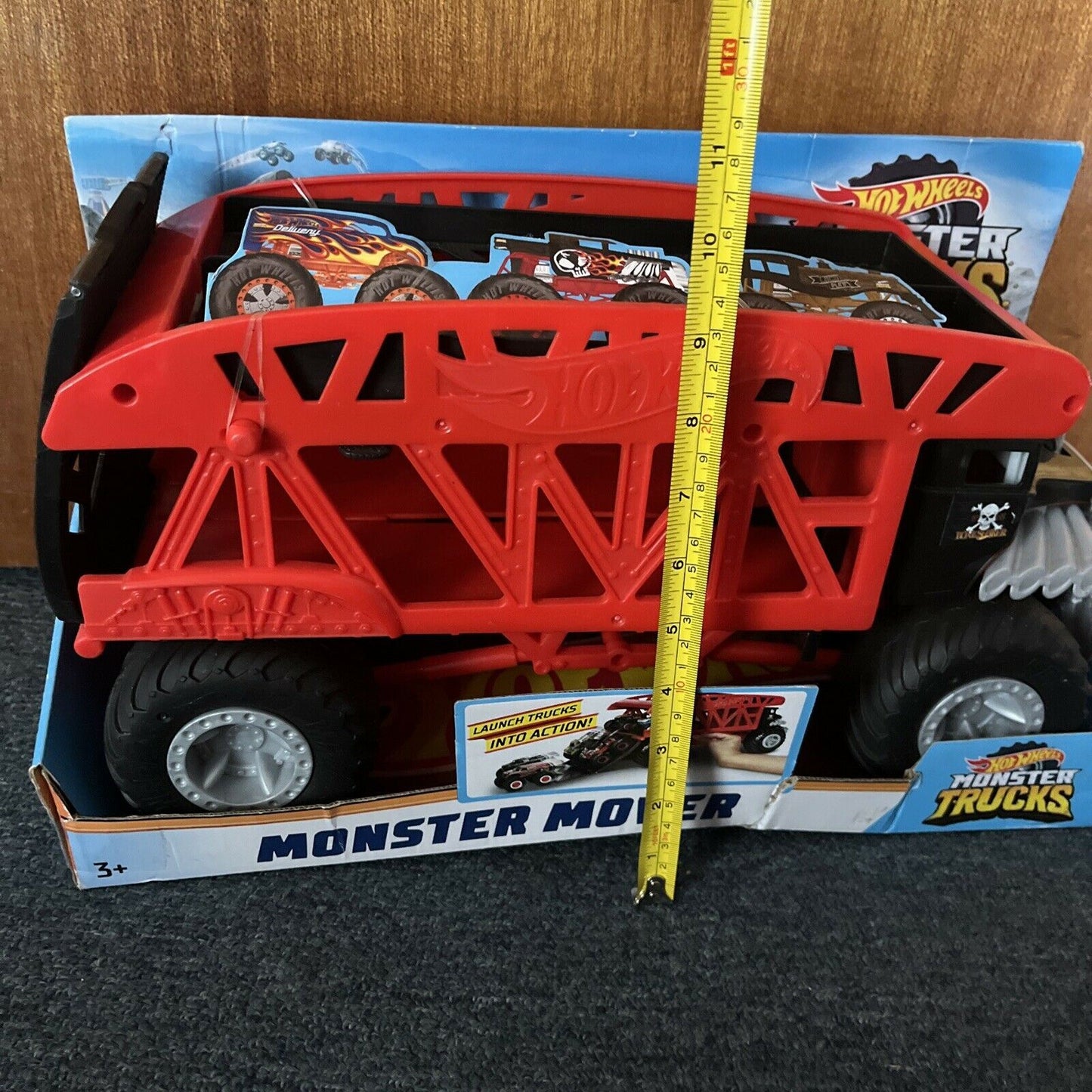 Hot Wheels 1:64 Monster Mover Truck 16" Long 9" Tall FYK13 2018 Mattel