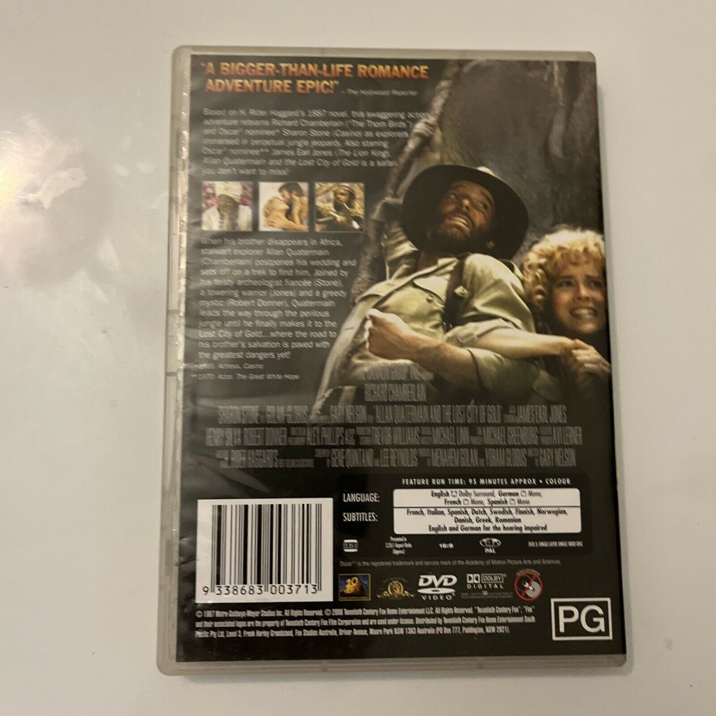 Allan Quatermain And The Lost City Of Gold (DVD, 1986) Sharon Stone Region 4