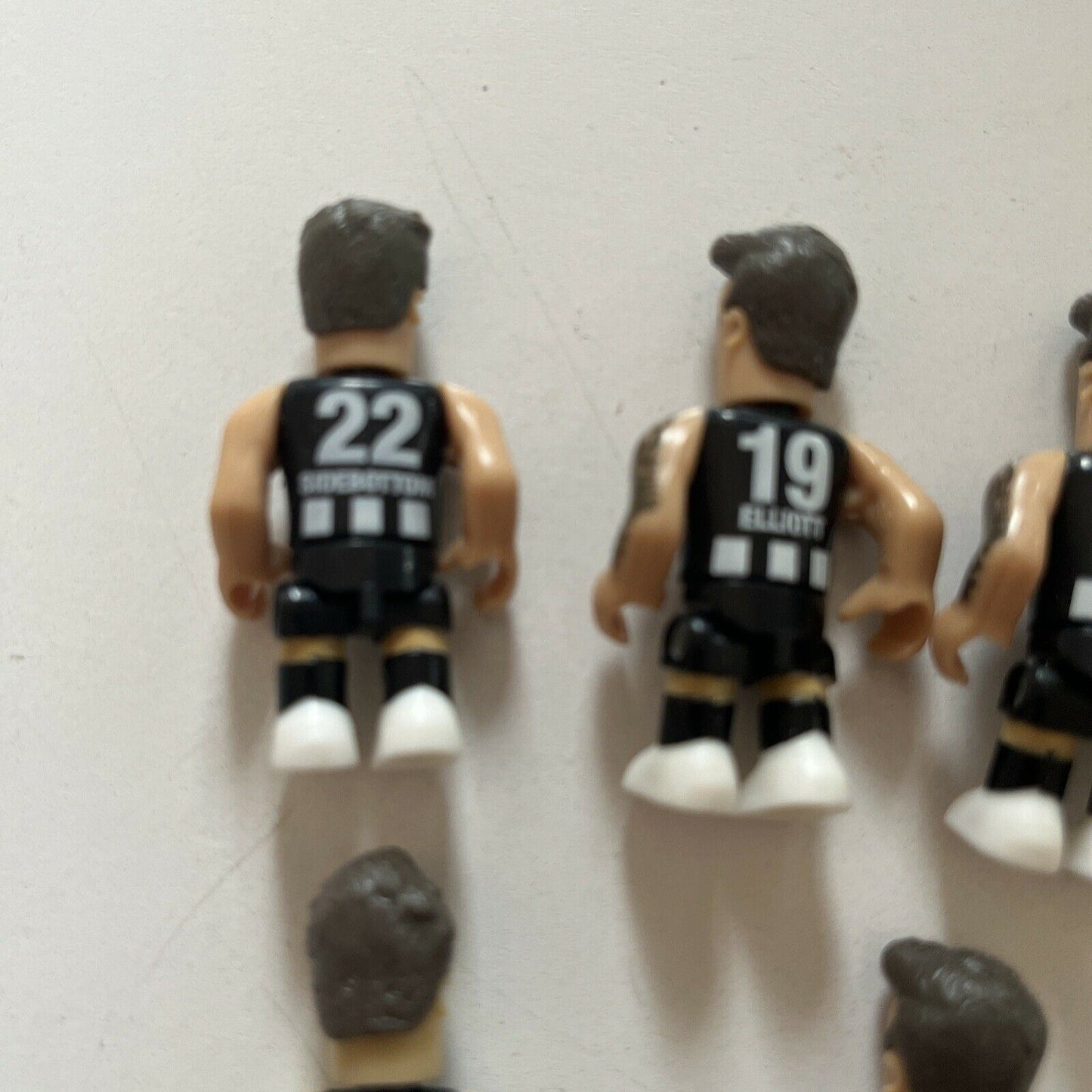 AFL Micro Figures - Collingwood Magpies - Sidebottom, Elliott, Blair