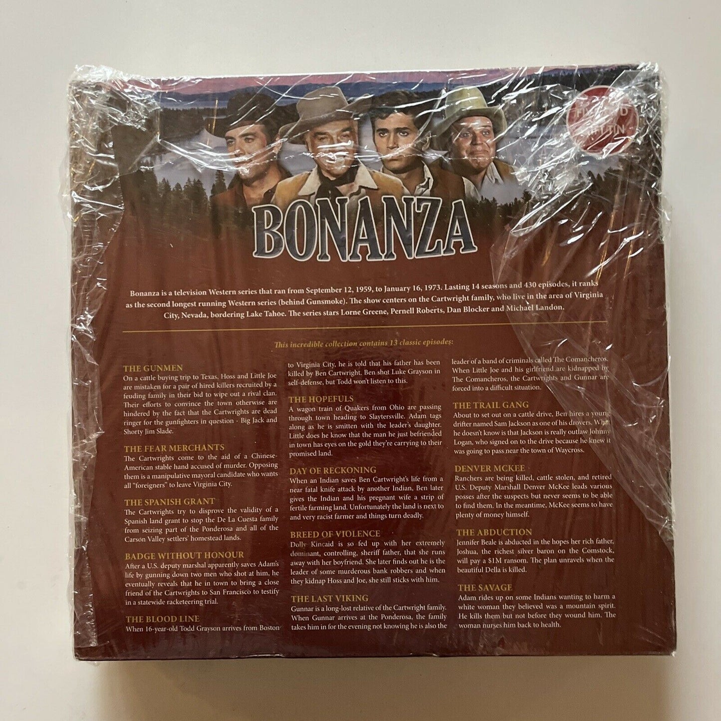 *New Sealed* Bonanza Five DVD Gift Tin Set (DVD, 1973) All Regions