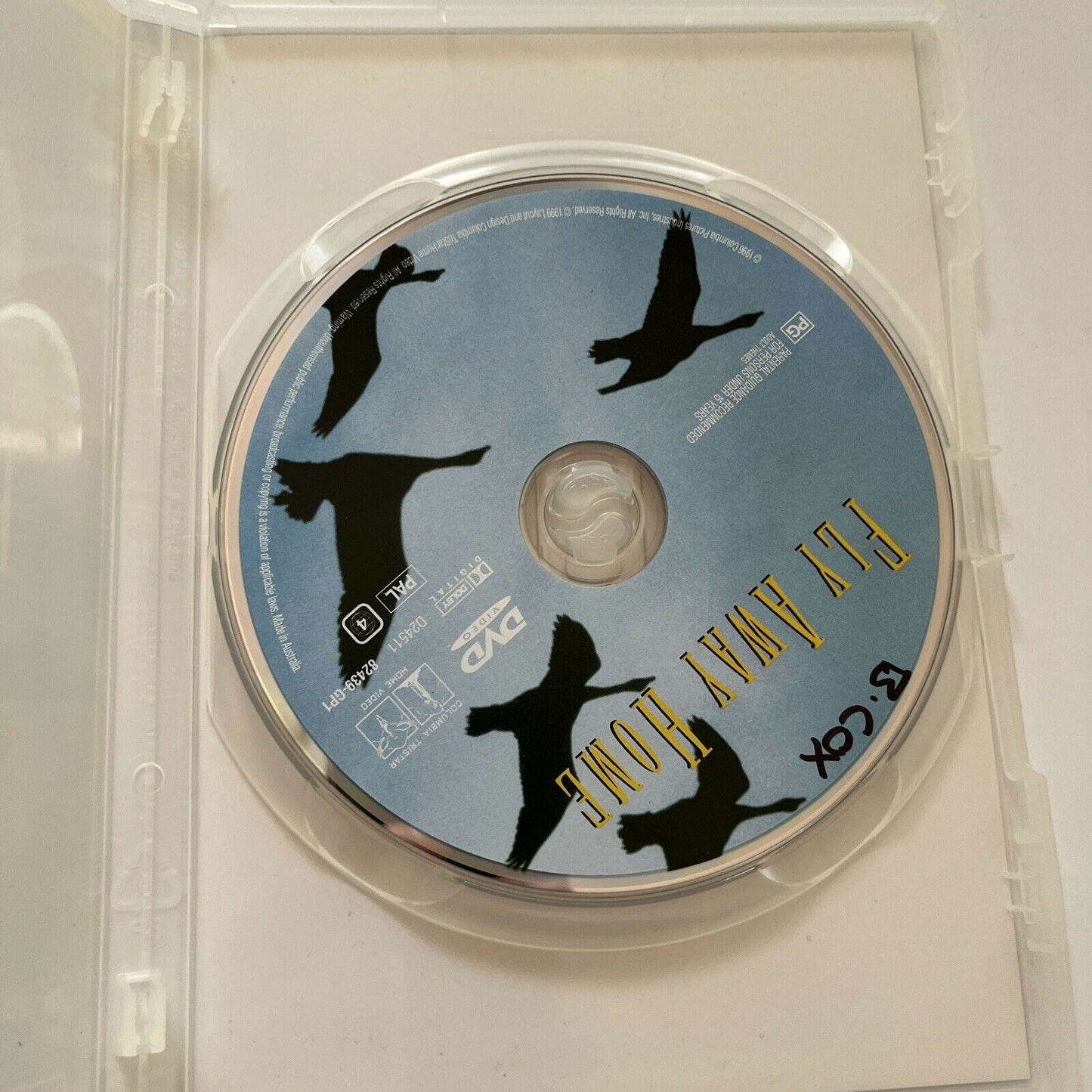 Fly Away Home (DVD, 1996) Jeff Daniels, Anna Paquin Region 4