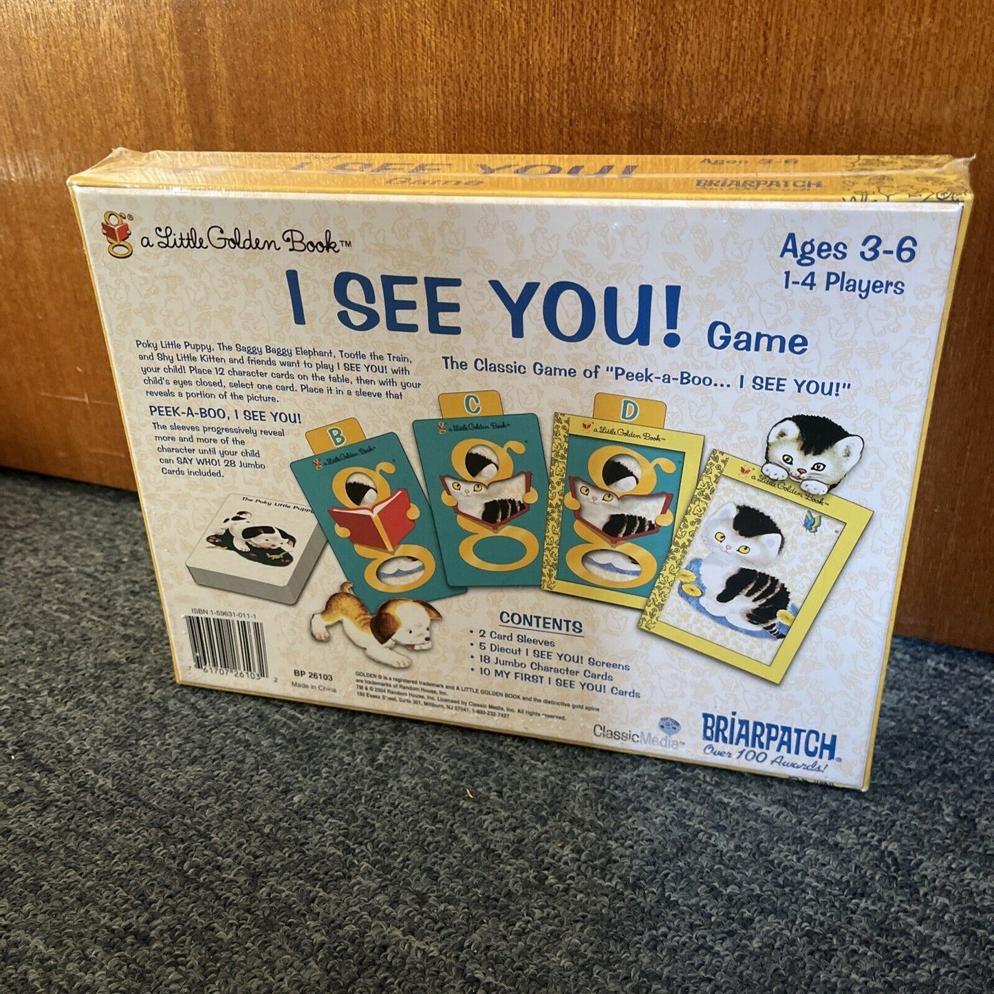 *New Sealed* A Little Golden Book I See You! Card Game Peek-a-Boo... I See You!